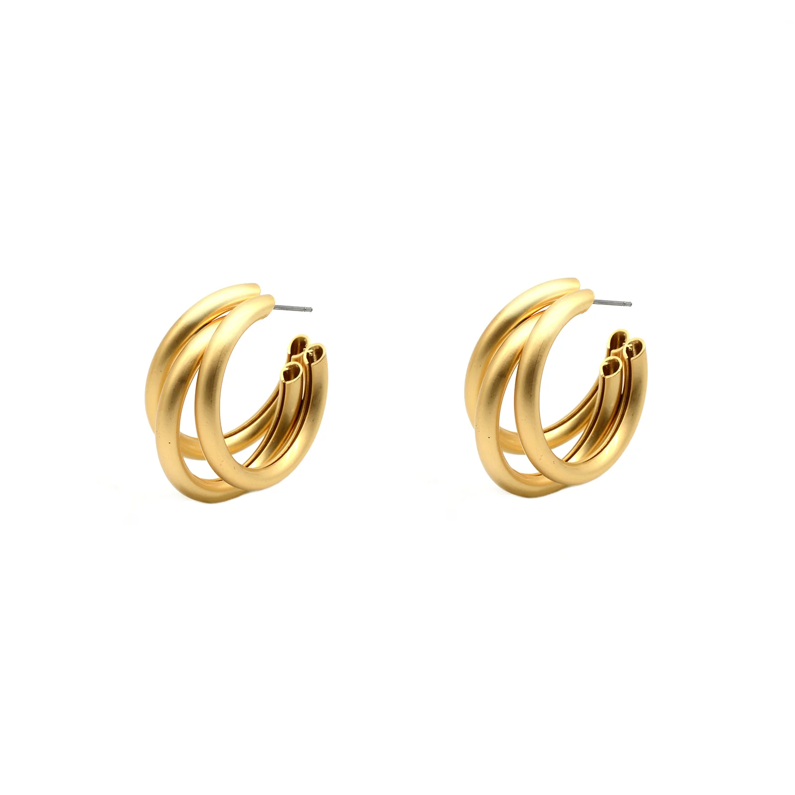 Claudia Gold Hoop Earrings - Image 3