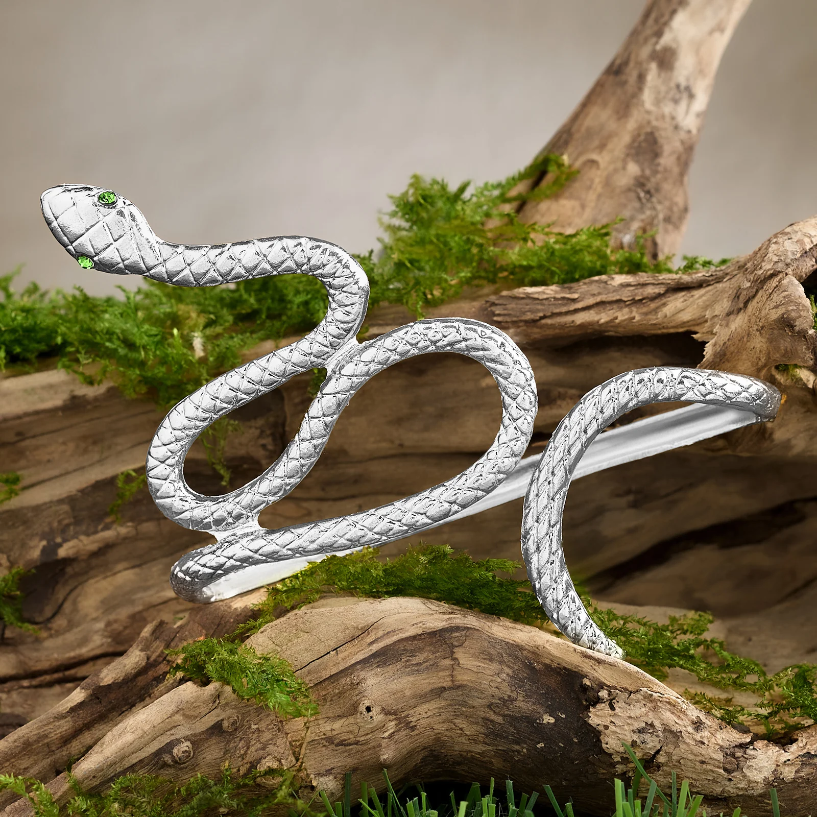 Cleora Embrace Silver Cuff Bracelet - Image 2