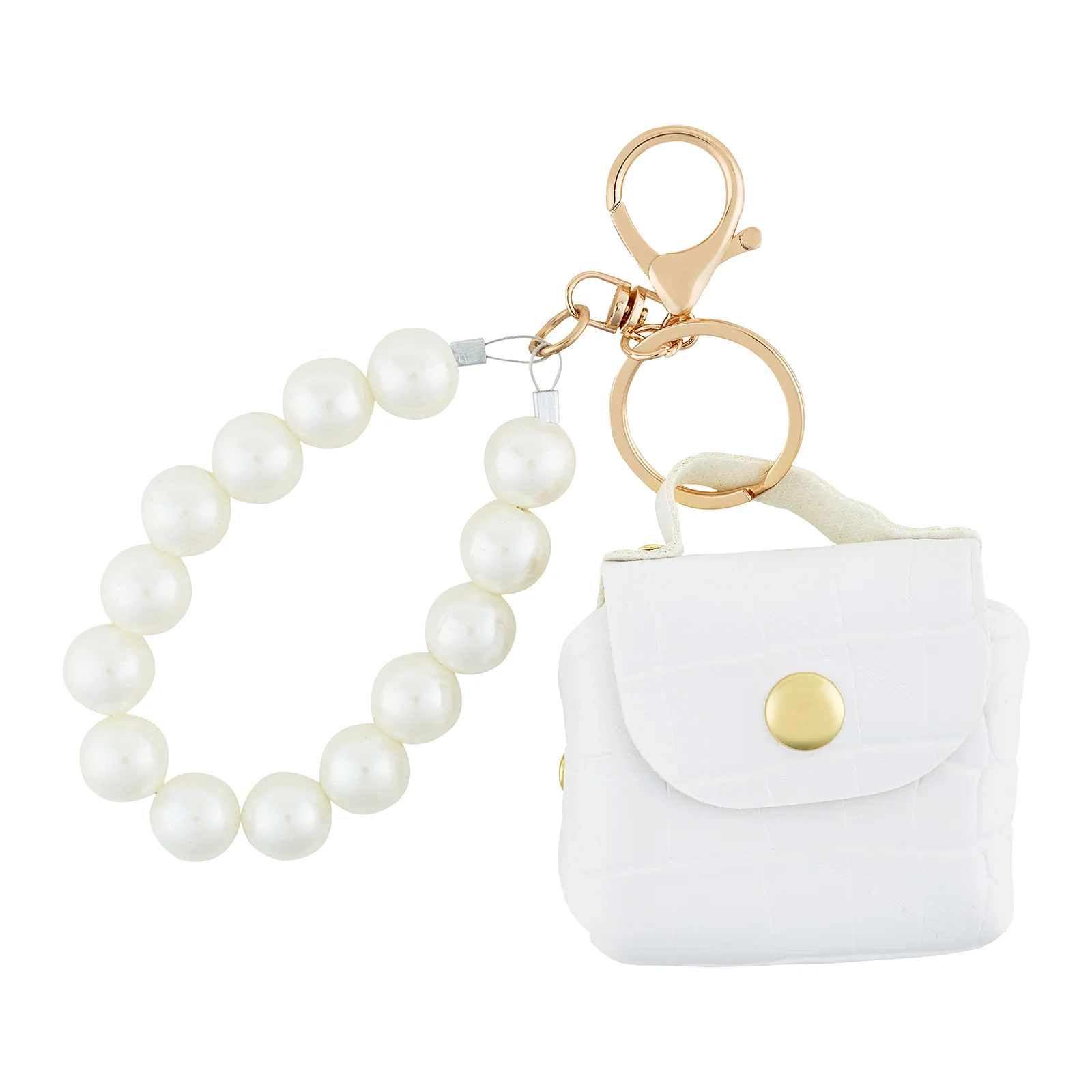 Cotton Pop White Bag Charm - Image 3