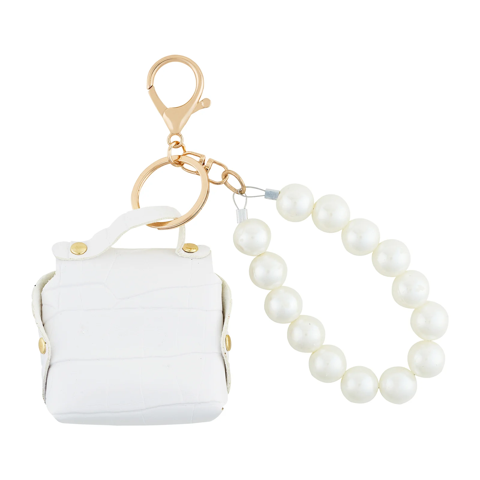 Cotton Pop White Bag Charm - Image 5