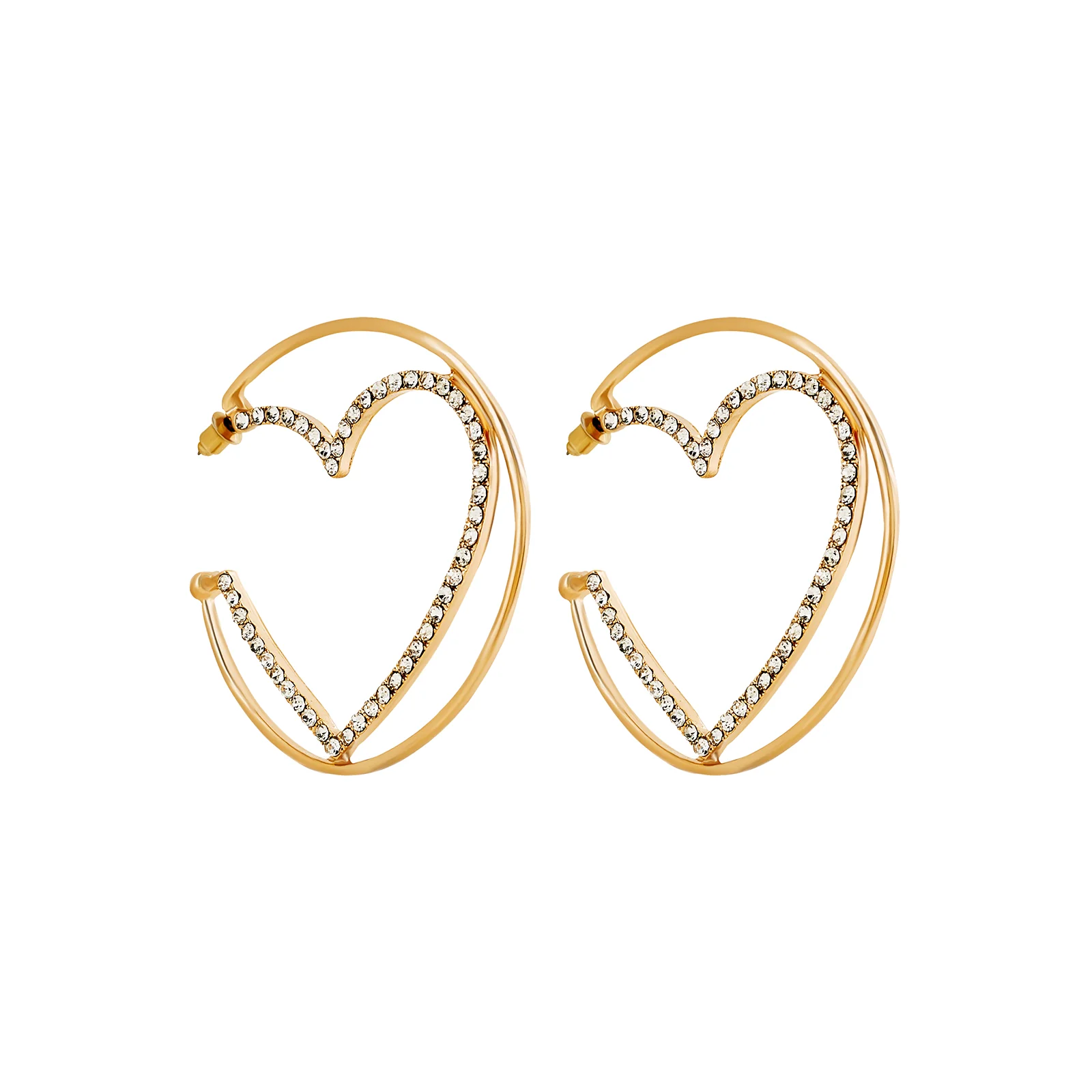 Dainty Crush Gold Bling Earrings - Image 3