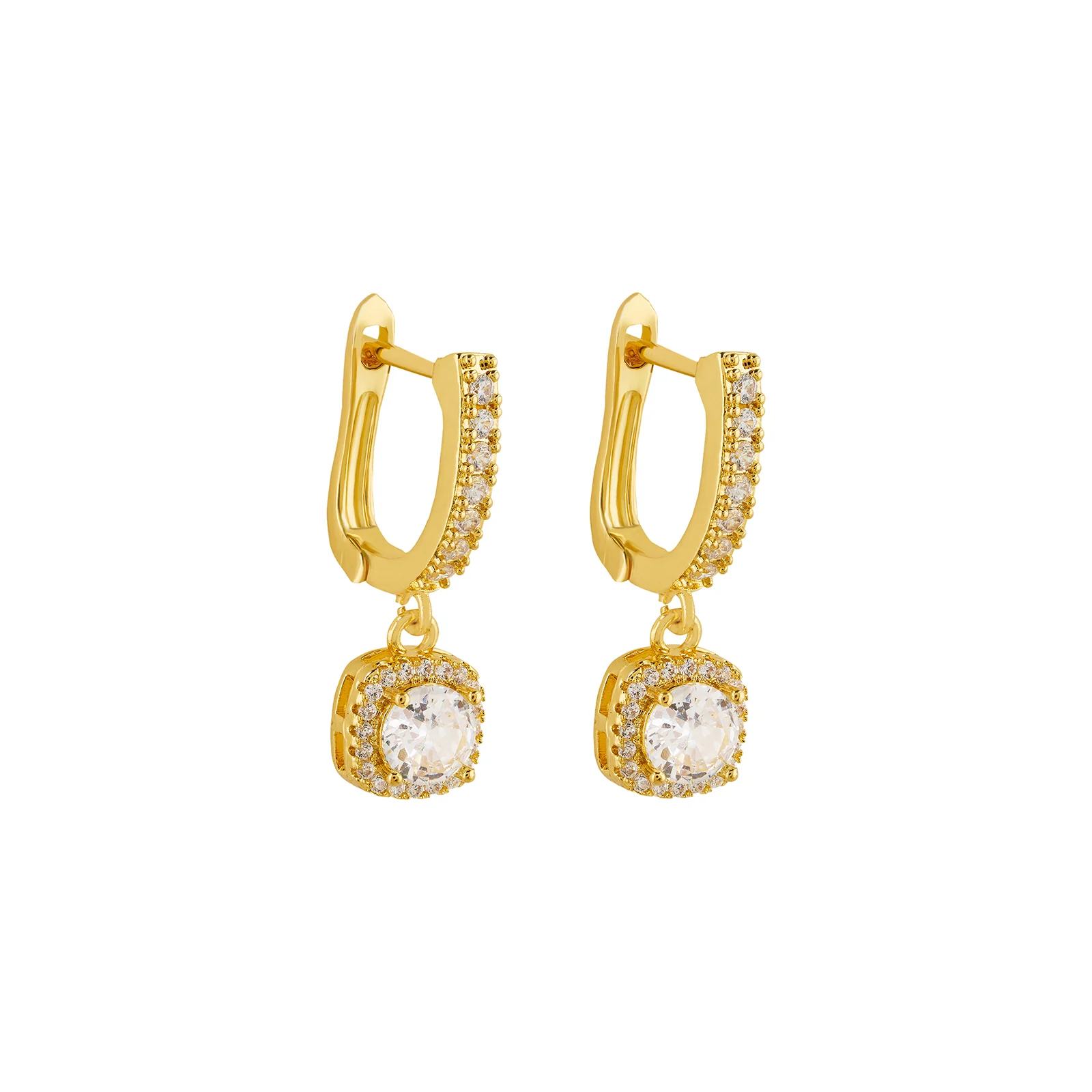 Dainty-Drama Gold Bling Earrings - Image 3