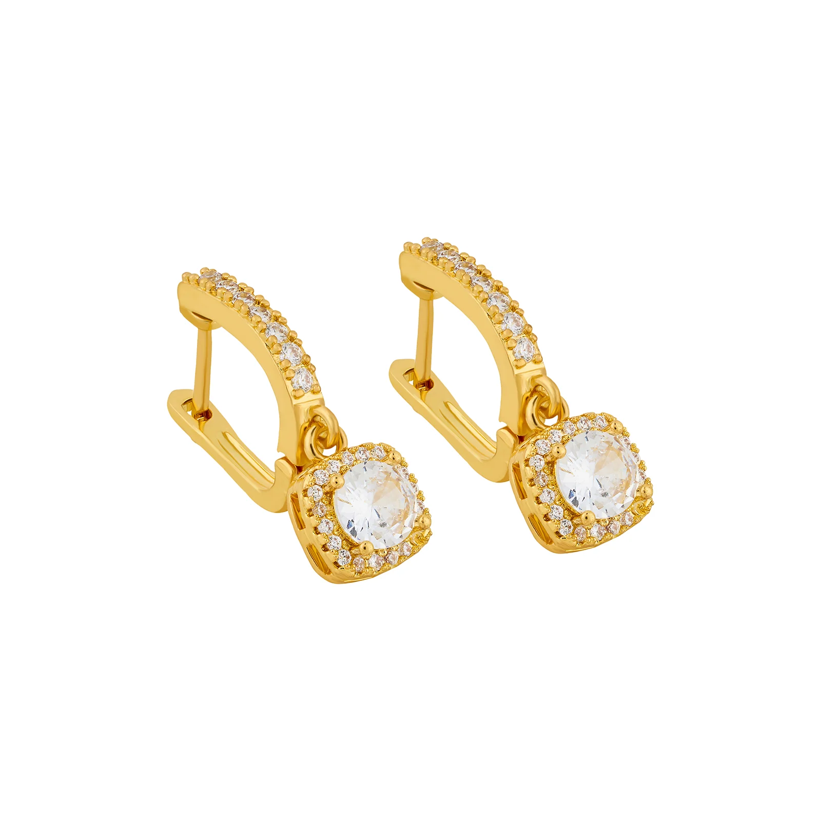 Dainty-Drama Gold Bling Earrings - Image 4