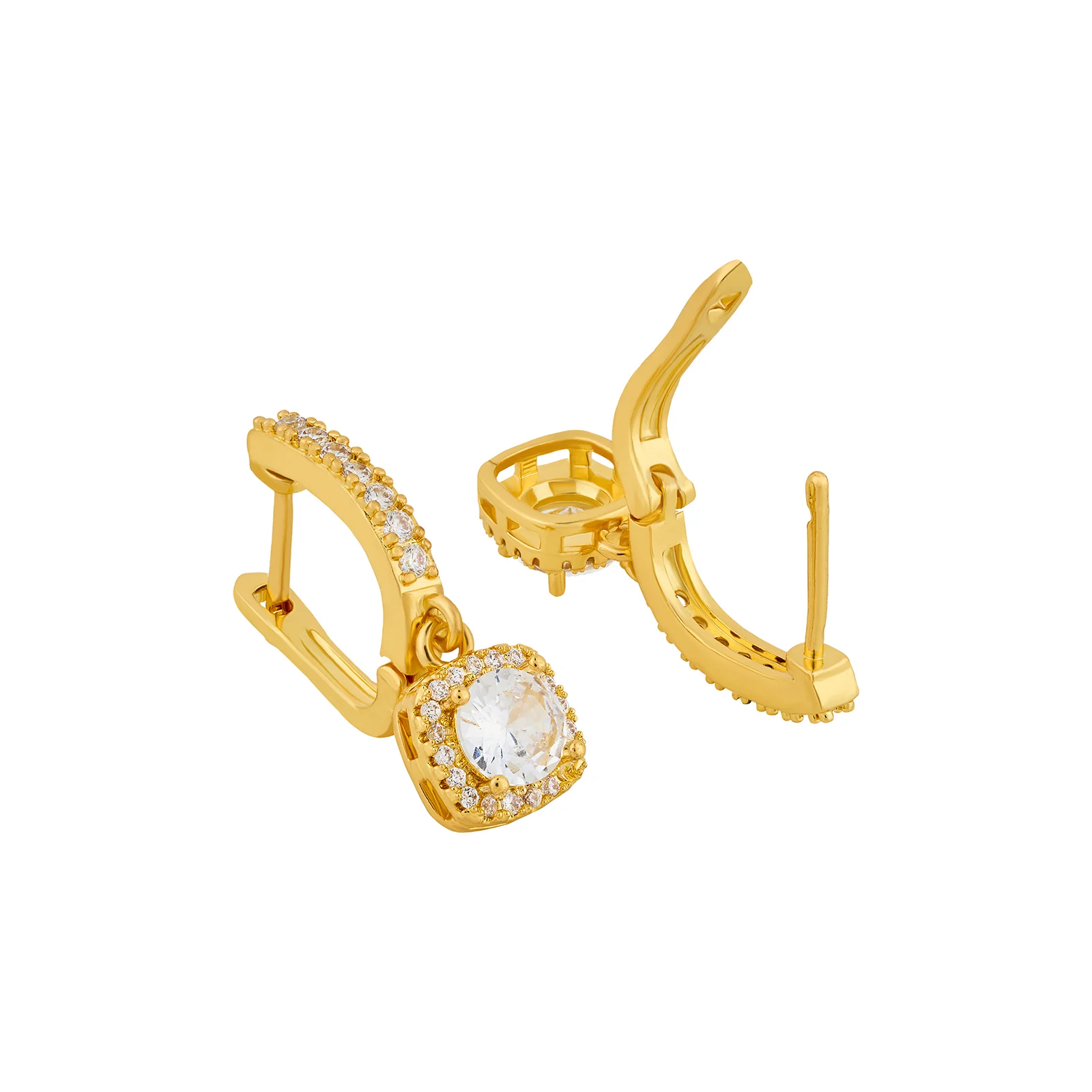 Dainty-Drama Gold Bling Earrings - Image 5