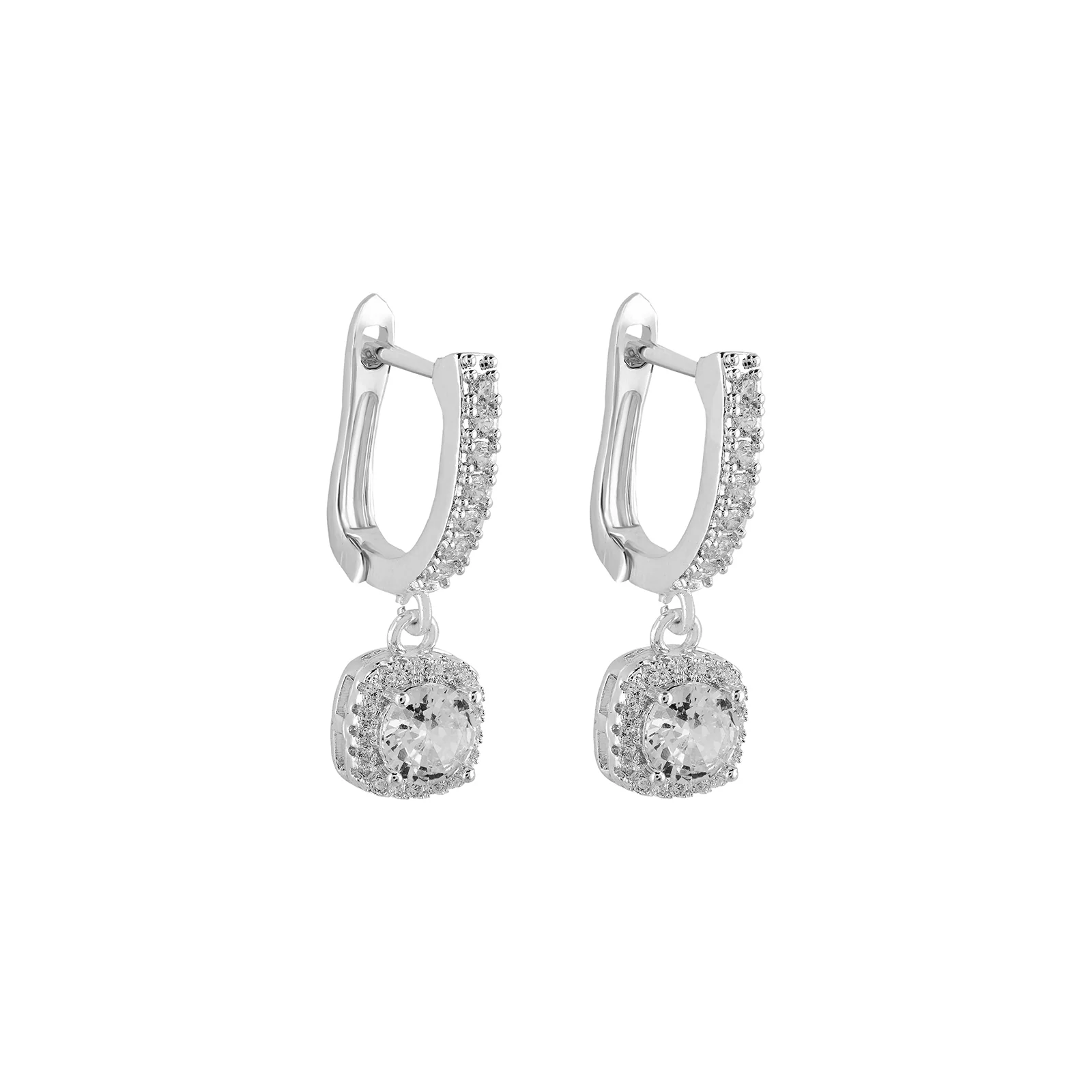 Dainty-Drama Silver Bling Earrings - Image 3