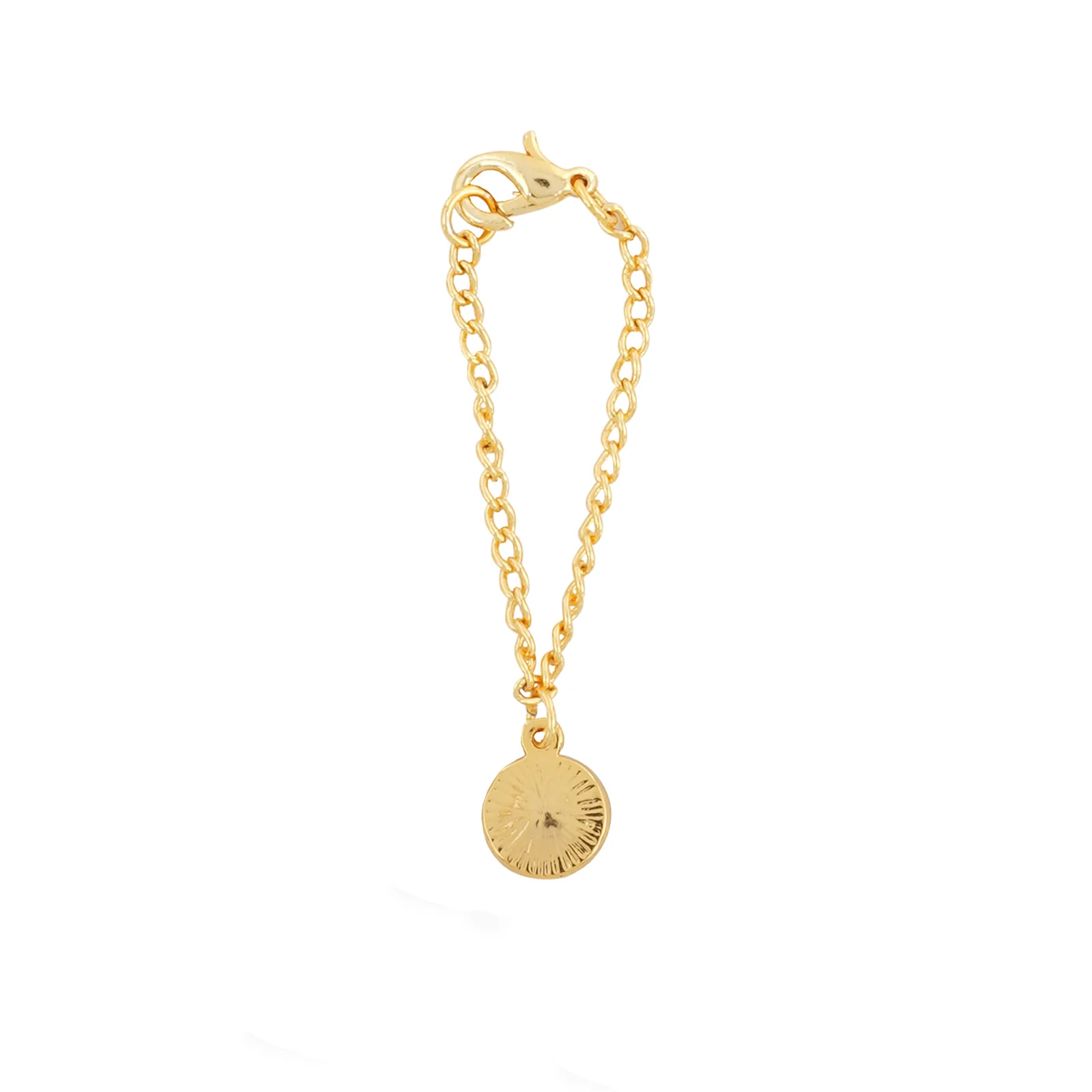 Dainty Heart Rhinestone Gold Watch Charm - Image 5