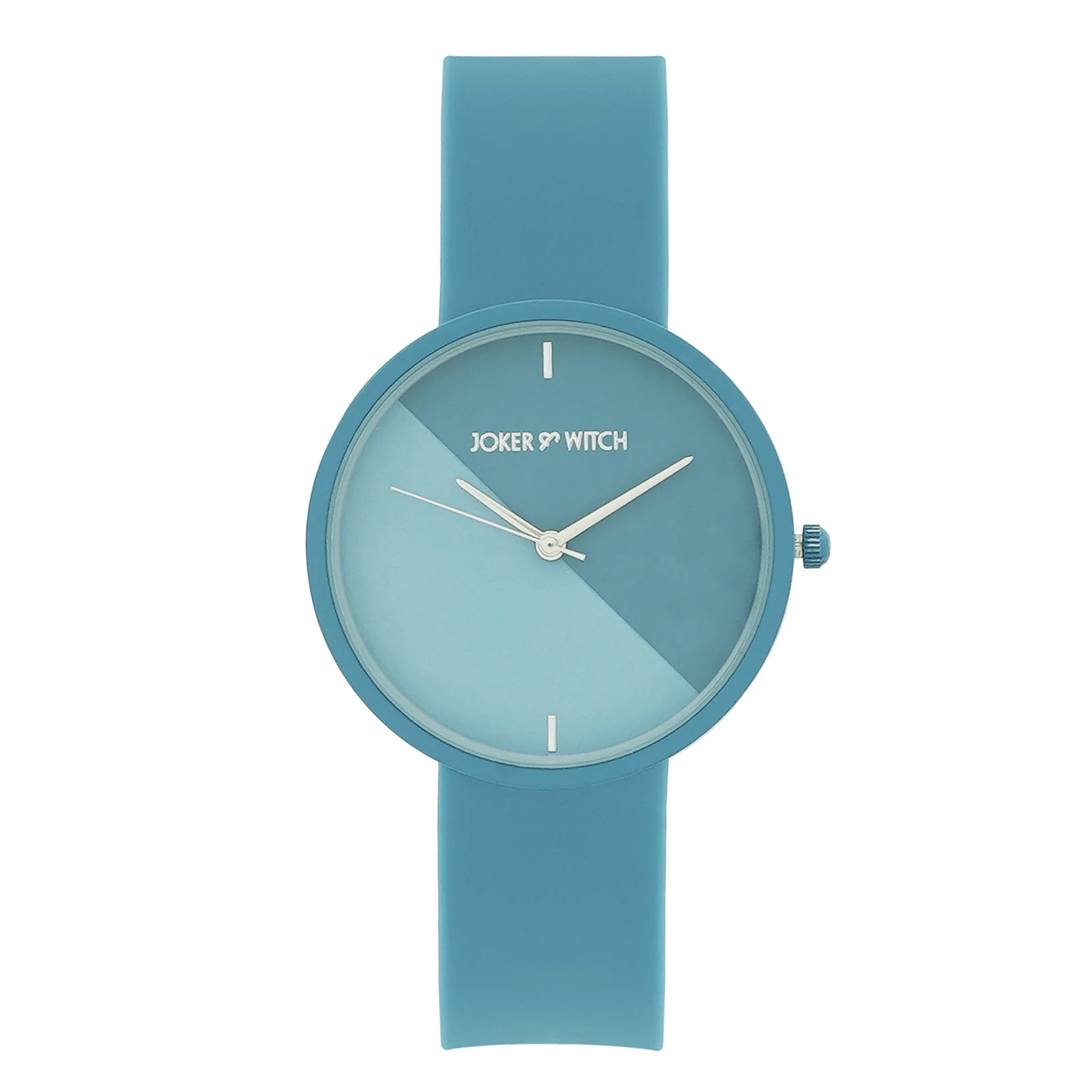 Duet Dewdrop Blue Large Dial Silicone Strap Unisex Watch