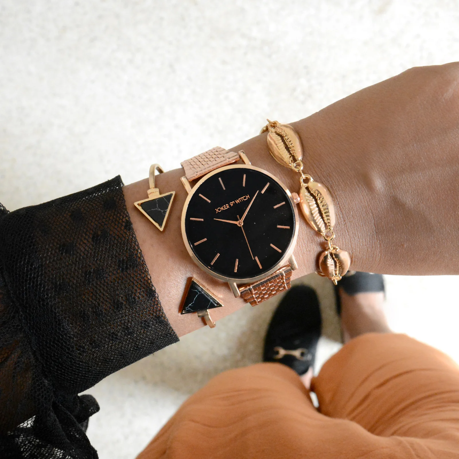 Divine Rosegold Bracelet Stack