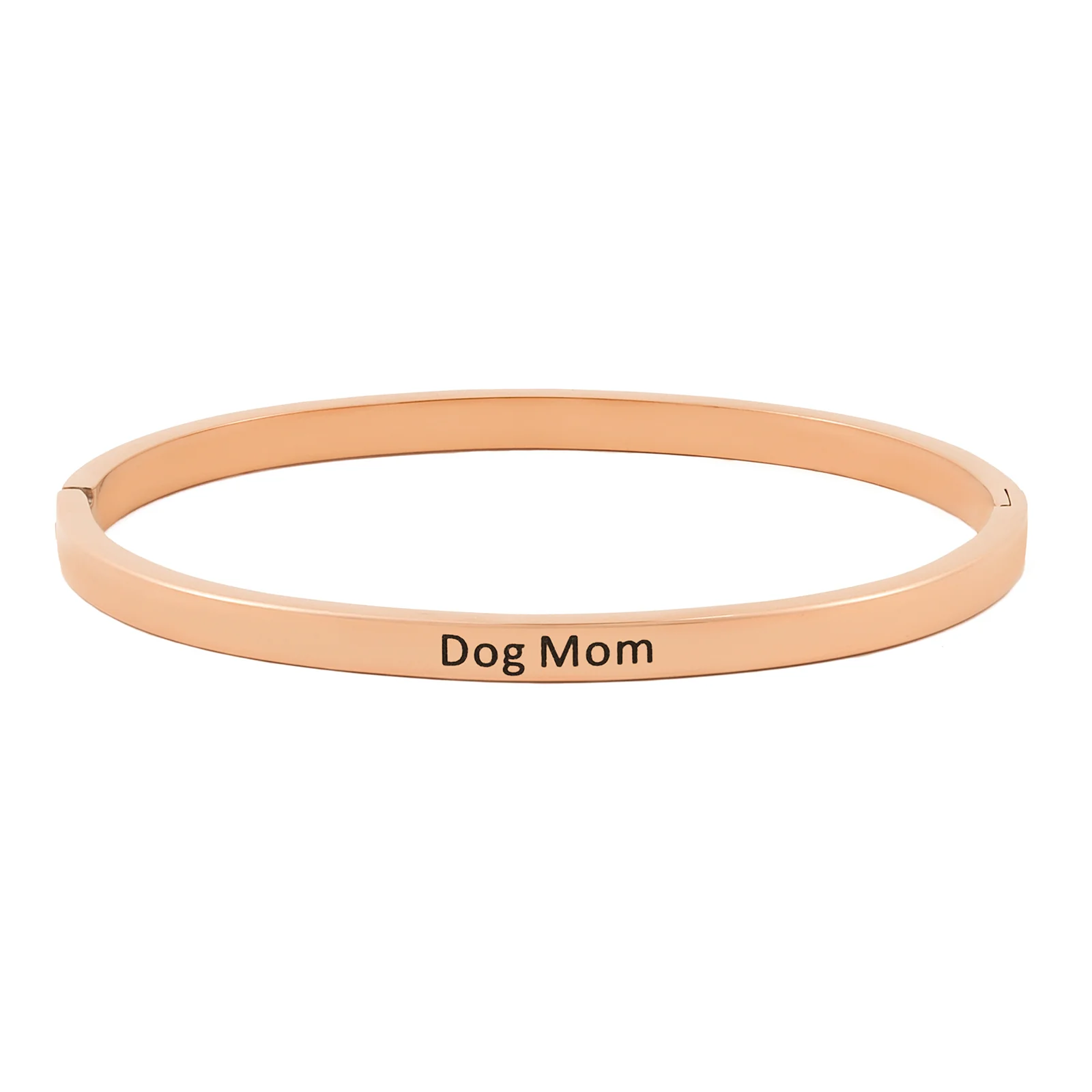 Dog Mom Rose Gold Mantra Band - Image 3