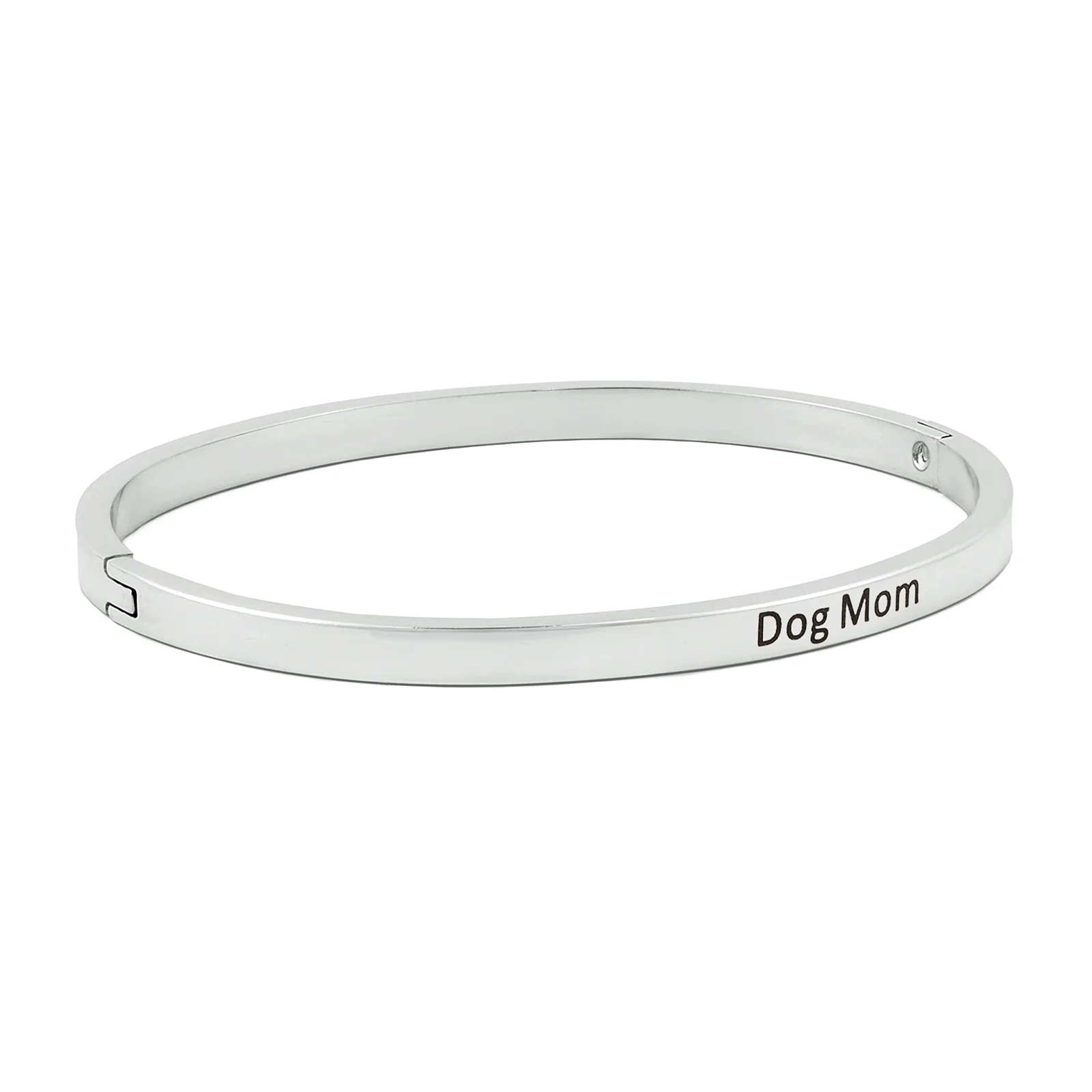 Dog Mom Silver Mantra Band - Image 4