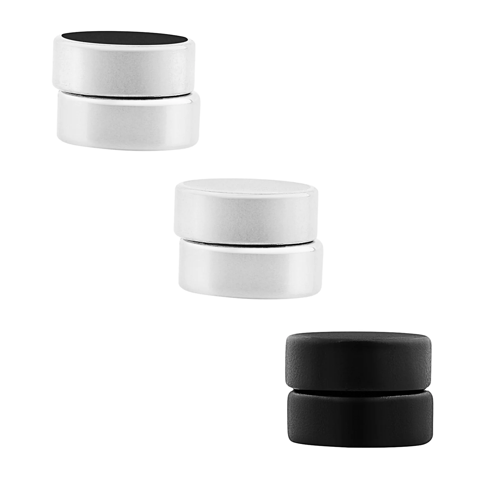 Domorro Men's Silver & Black Earrings - Image 6