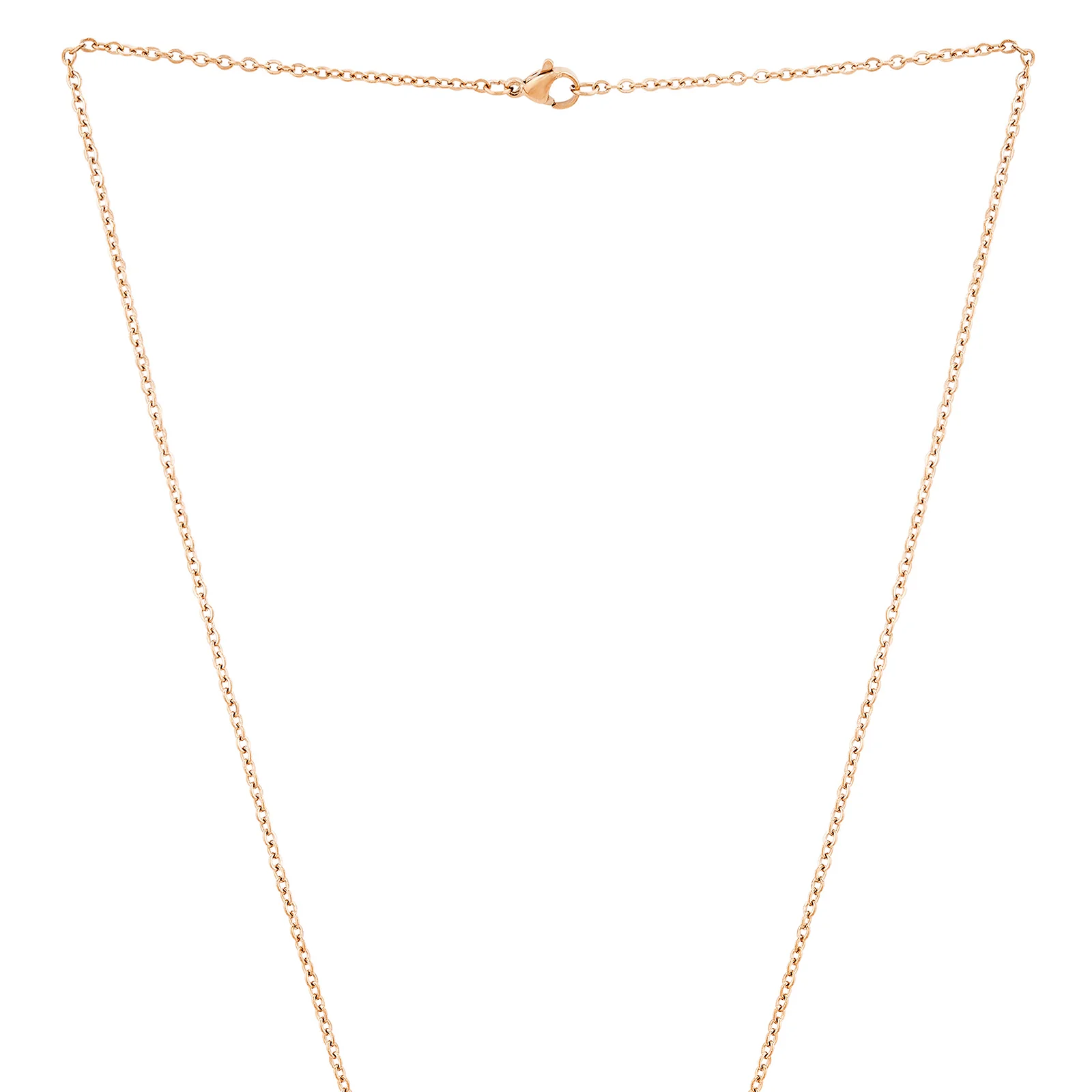 Dragonfly Rose Gold Women's Round Mantra Necklace - Image 4