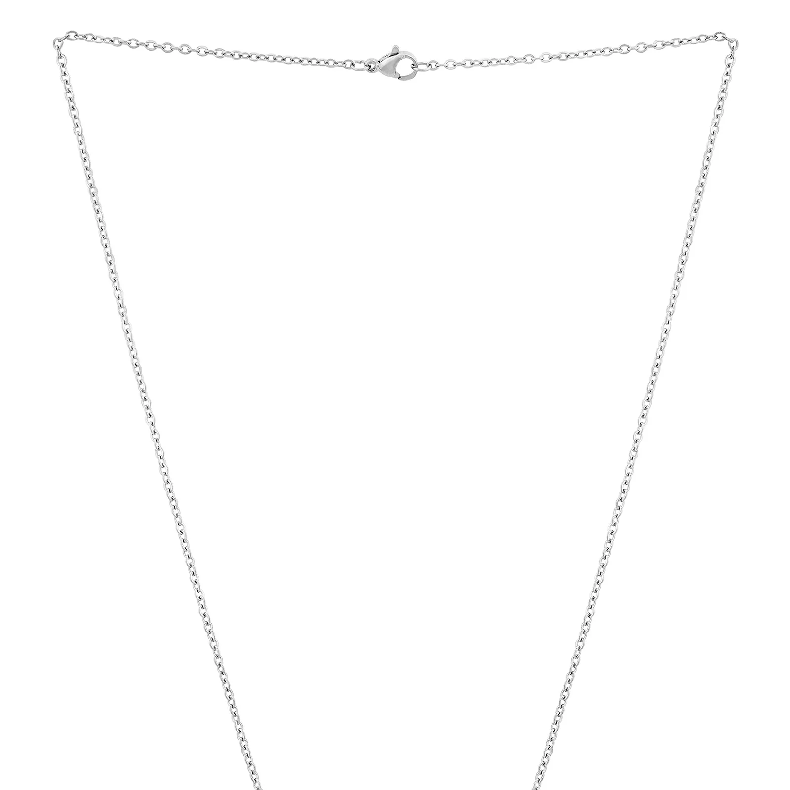 Dragonfly Silver Women's Round Mantra Necklace - Image 4