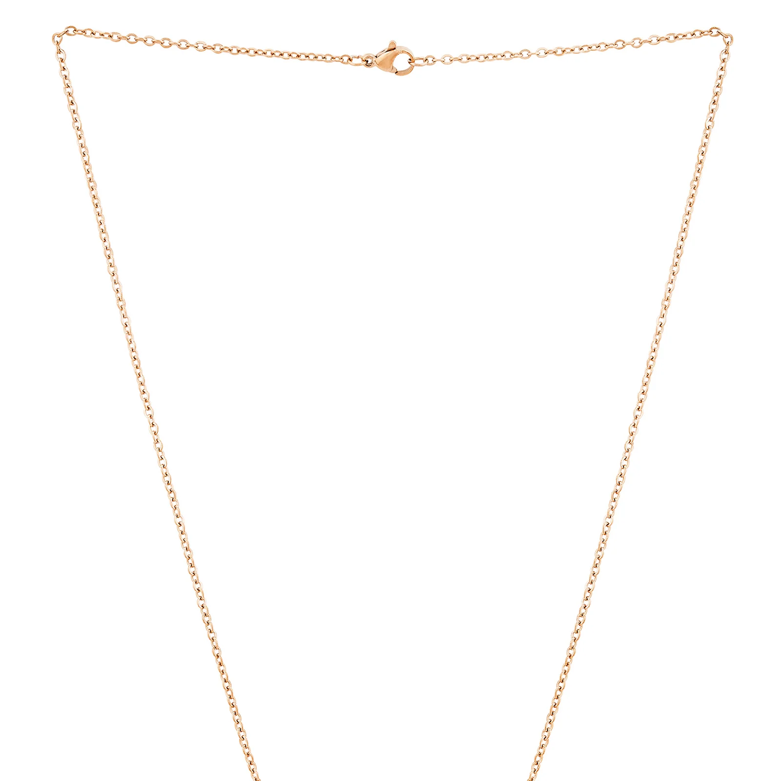 Dreamer Rose Gold Women's Round Mantra Necklace - Image 4
