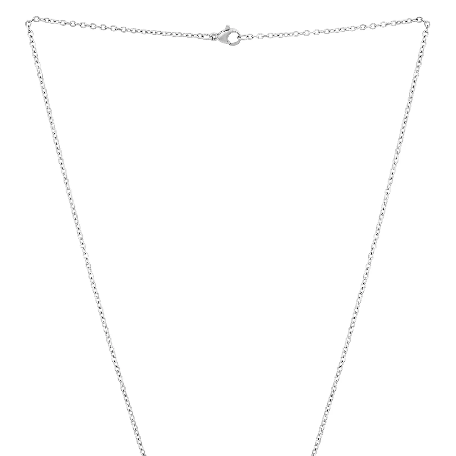 Dreamer Silver Women's Round Mantra Necklace - Image 4