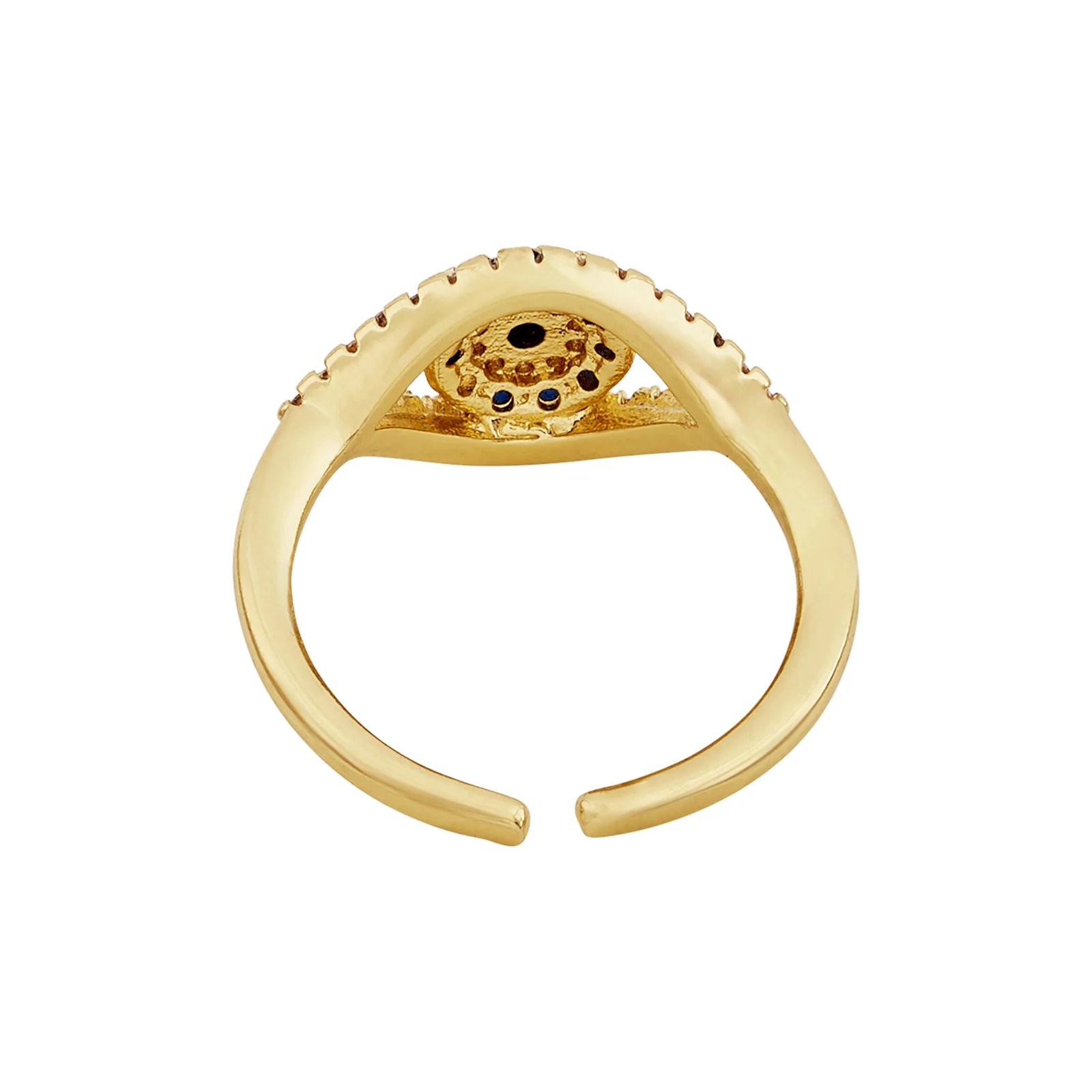 Drishh Evil Eye Gold Ring - Image 5