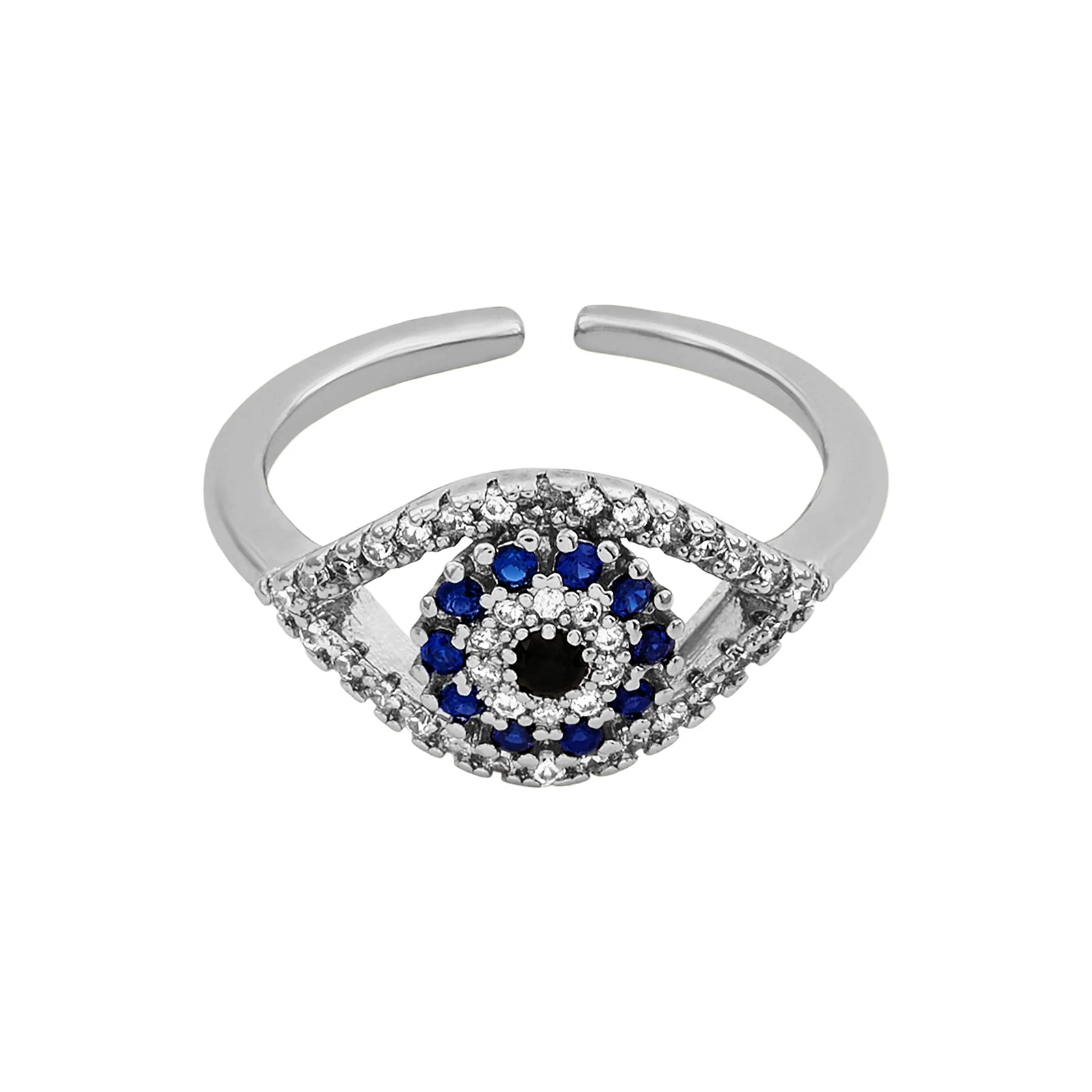 Drishh Evil Eye Silver Ring - Image 3