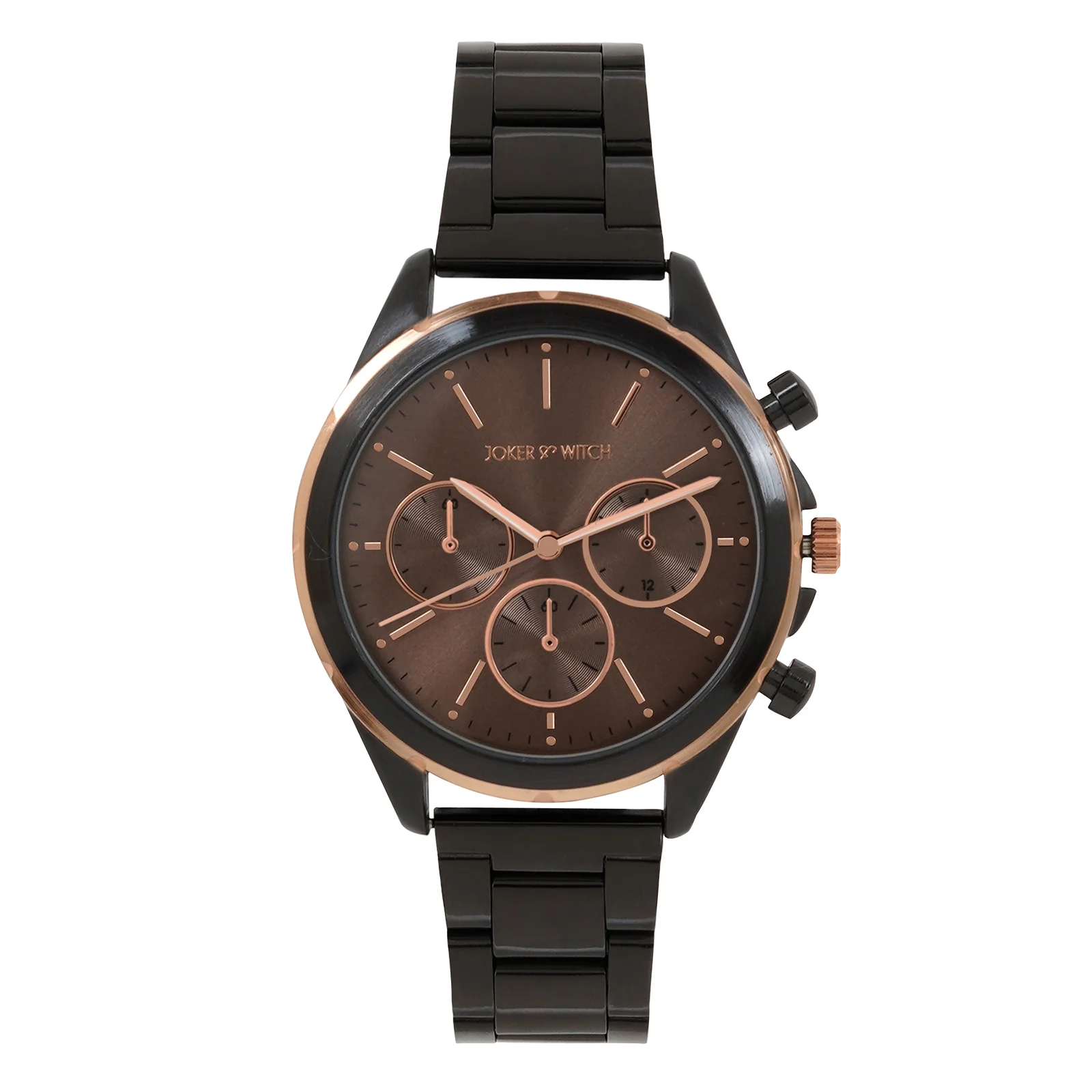 Dubai Taupe Large Dial Gunmetal Linked Chain Strap Men's Watch - Image 3