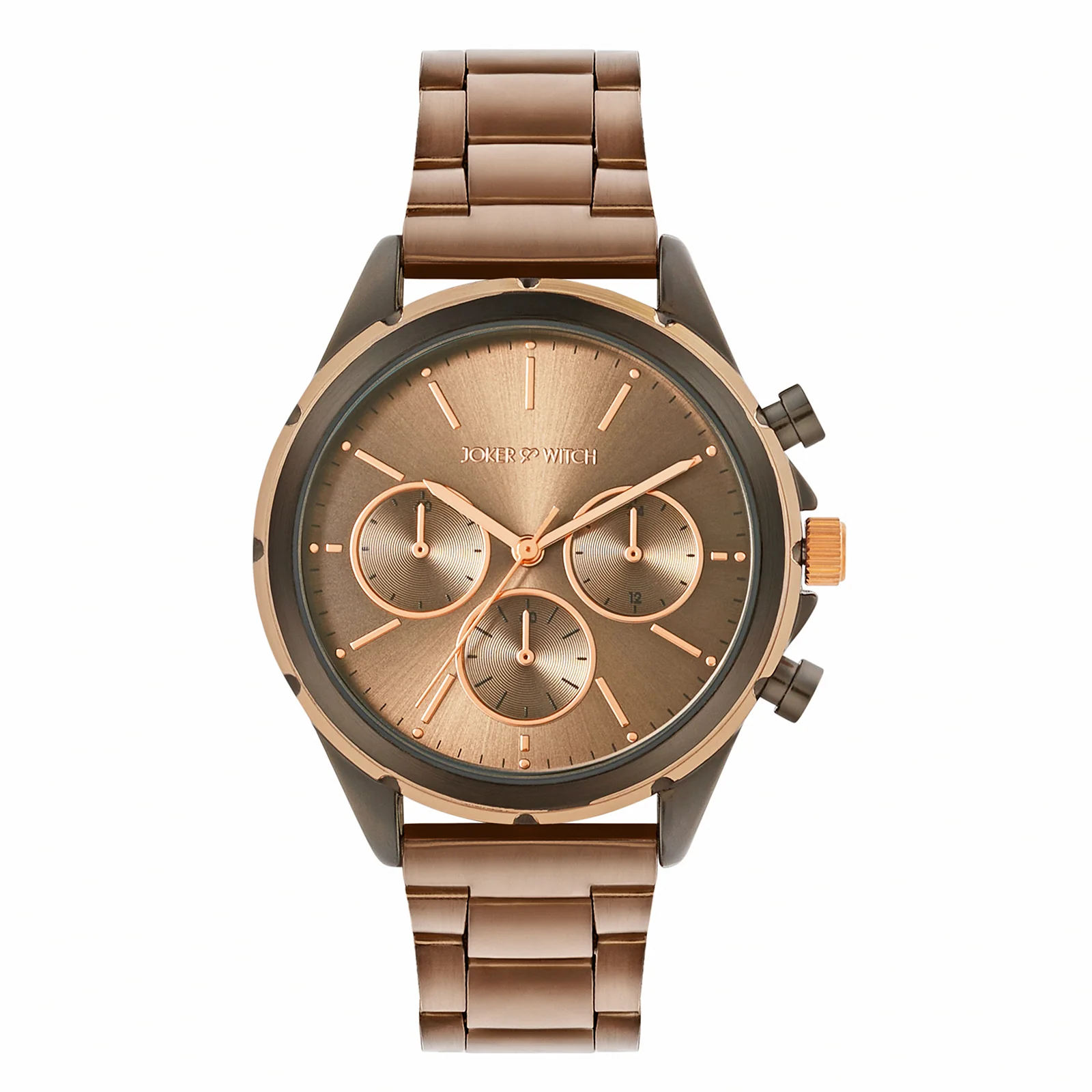 Dubai Brown Large Dial Linked Chain Strap Men's Watch - Image 3