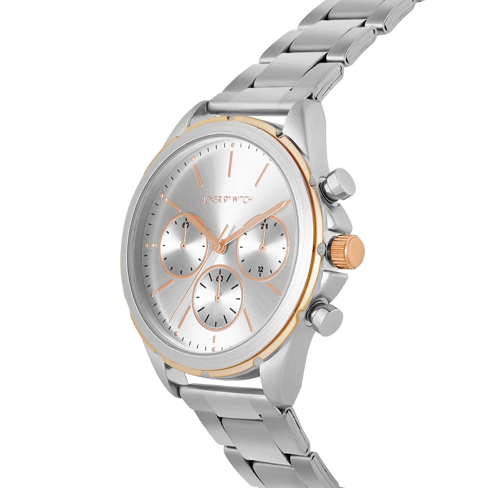 Dubai Silver Sunray Large Dial Silver Linked Chain Strap Men's Watch - Image 4