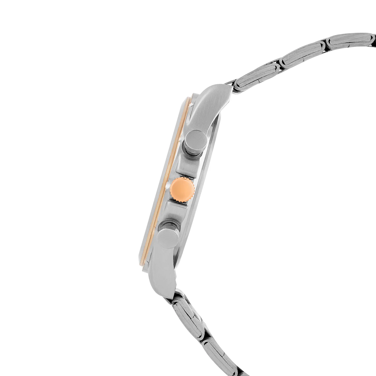 Dubai Silver Sunray Large Dial Silver Linked Chain Strap Men's Watch - Image 5