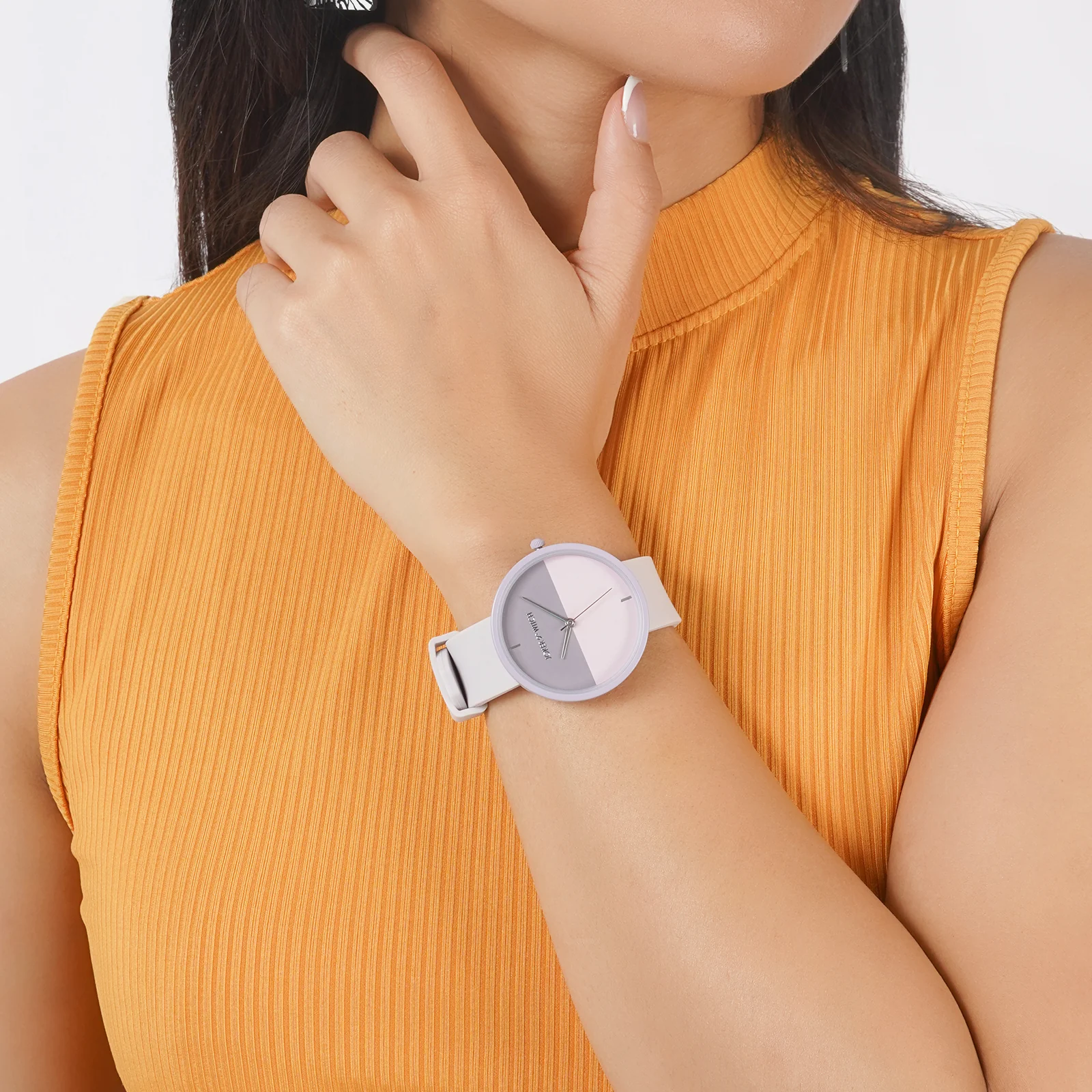 Duet Harmony Lavender Large Dial Silicone Strap Unisex Watch - Image 2