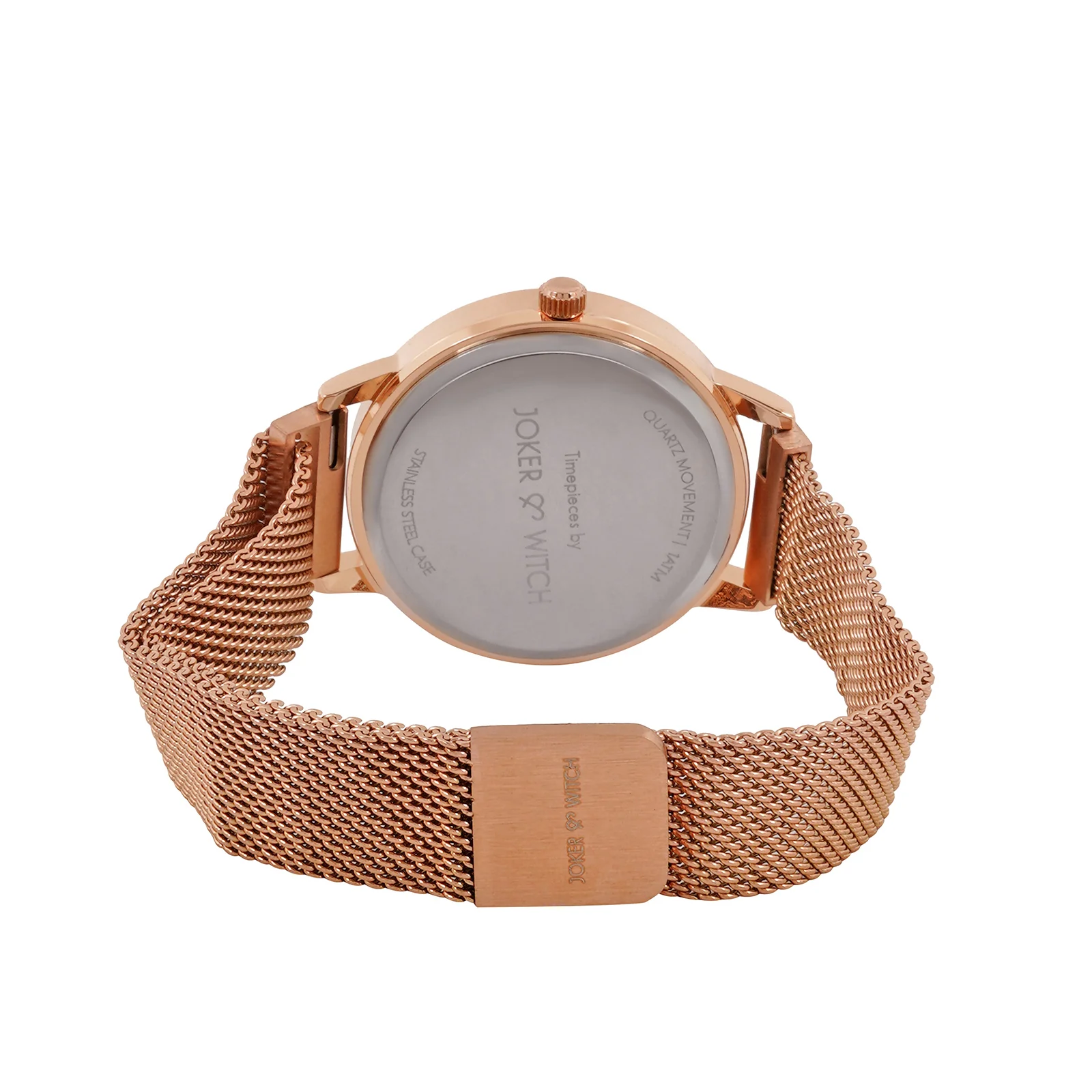 Eclipse White Medium Dial Rose Gold Magnetic Strap Women's Watch - Image 6