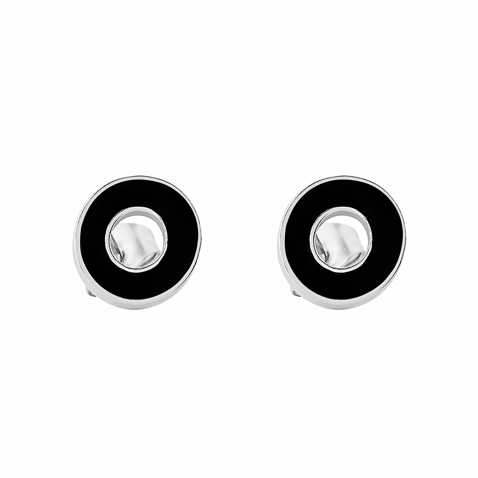 Eclipsoio Silver & Black Men's Earrings - Image 3