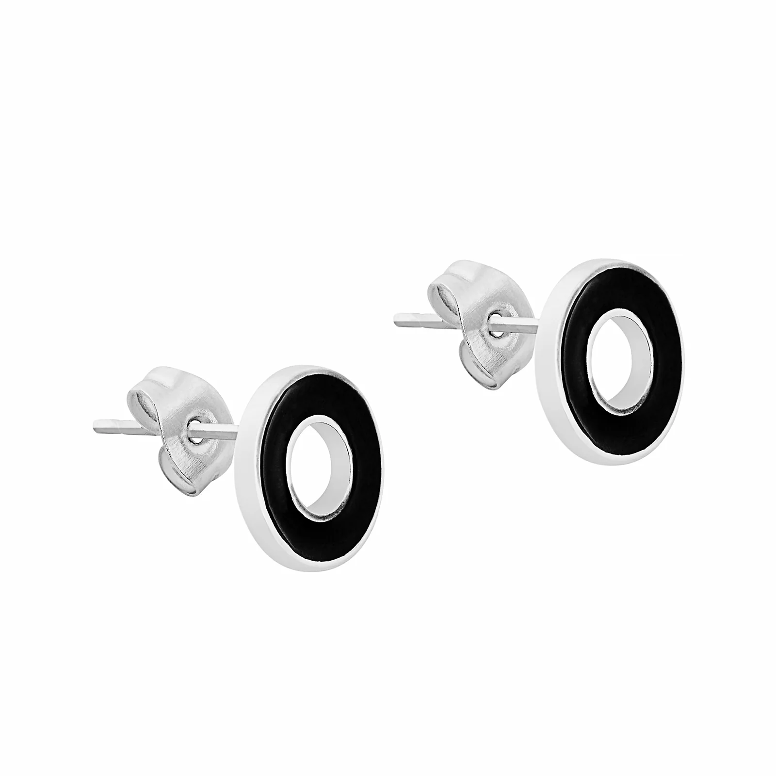 Eclipsoio Silver & Black Men's Earrings - Image 4