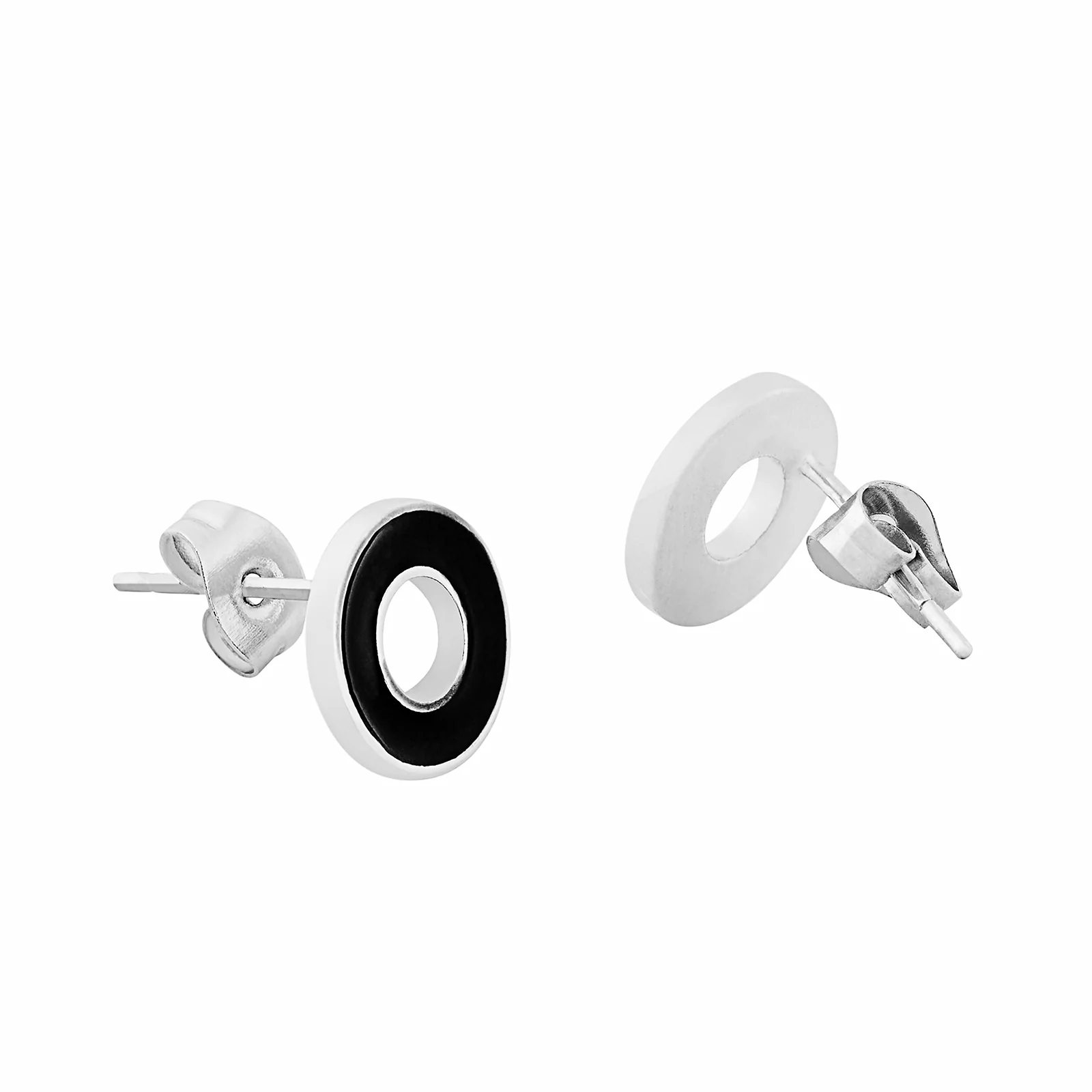Eclipsoio Silver & Black Men's Earrings - Image 5