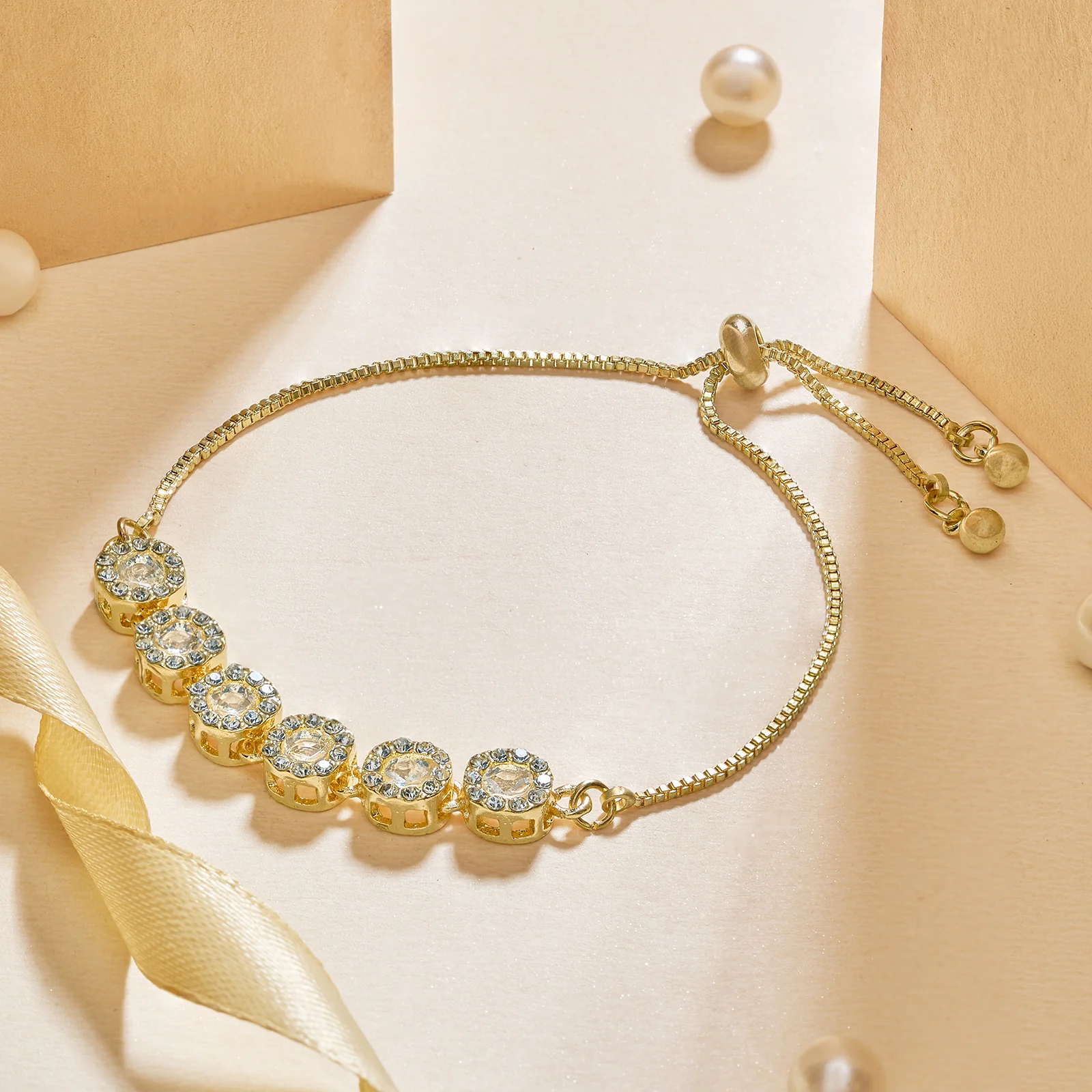 Elara Gold Bling Bracelet - Image 2