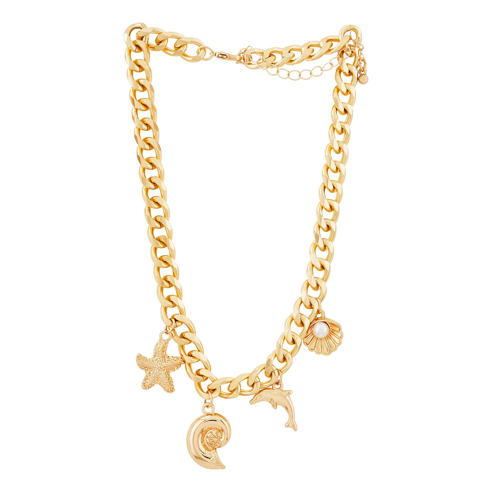 Elaria Gold Seashells Necklace - Image 3