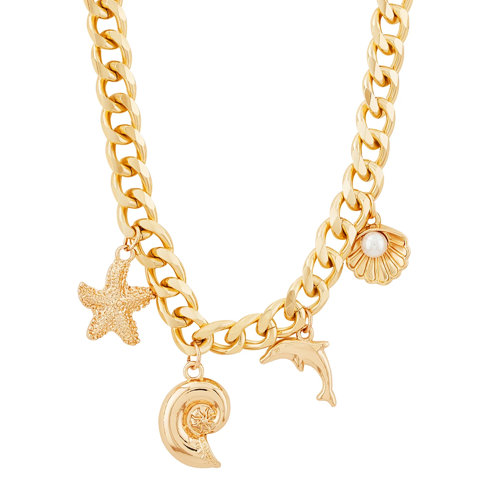 Elaria Gold Seashells Necklace - Image 4