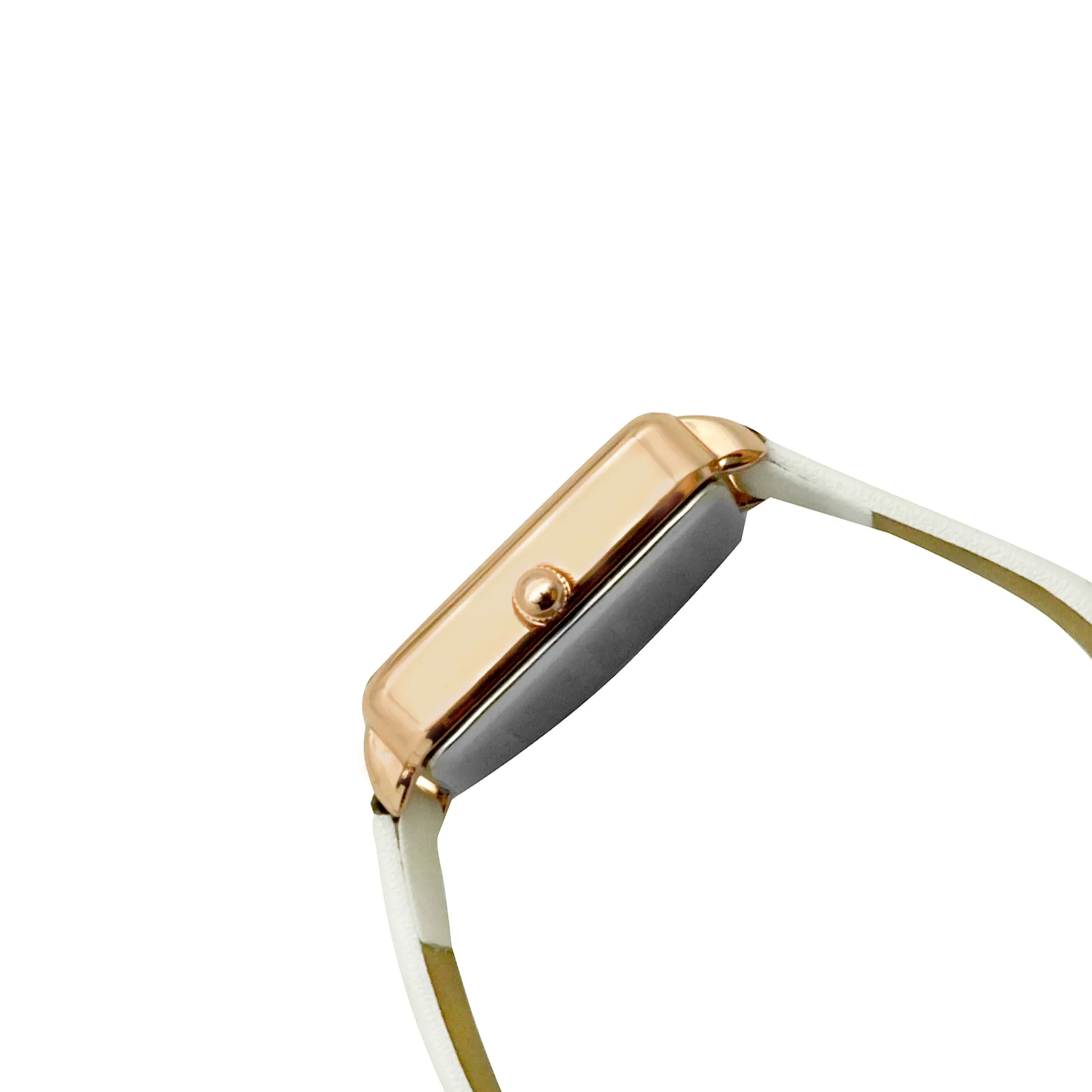 Emily White Small Square Dial PU Strap Women's Watch - Image 3