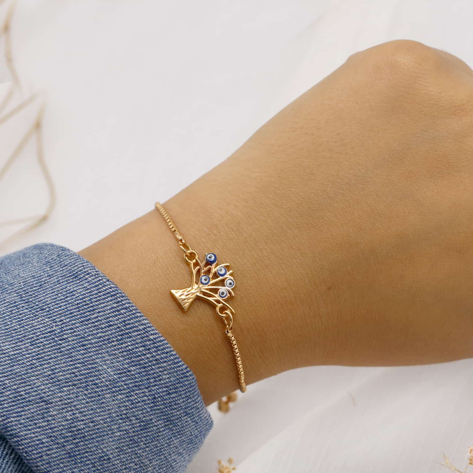 Esa Evil Eye Gold Bracelet