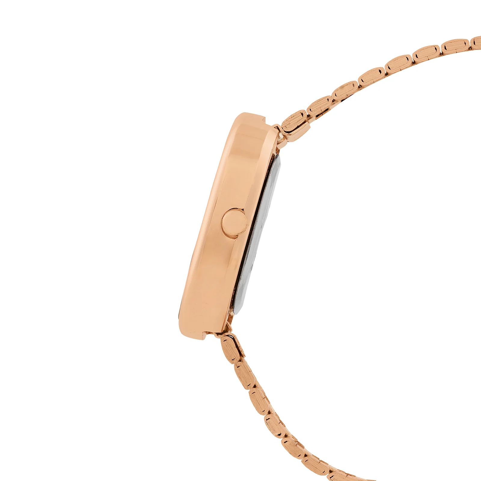 Eterna Rose Gold Sunray Small Oval Dial Rose Gold Linked Chain Strap Women's Watch - Image 5