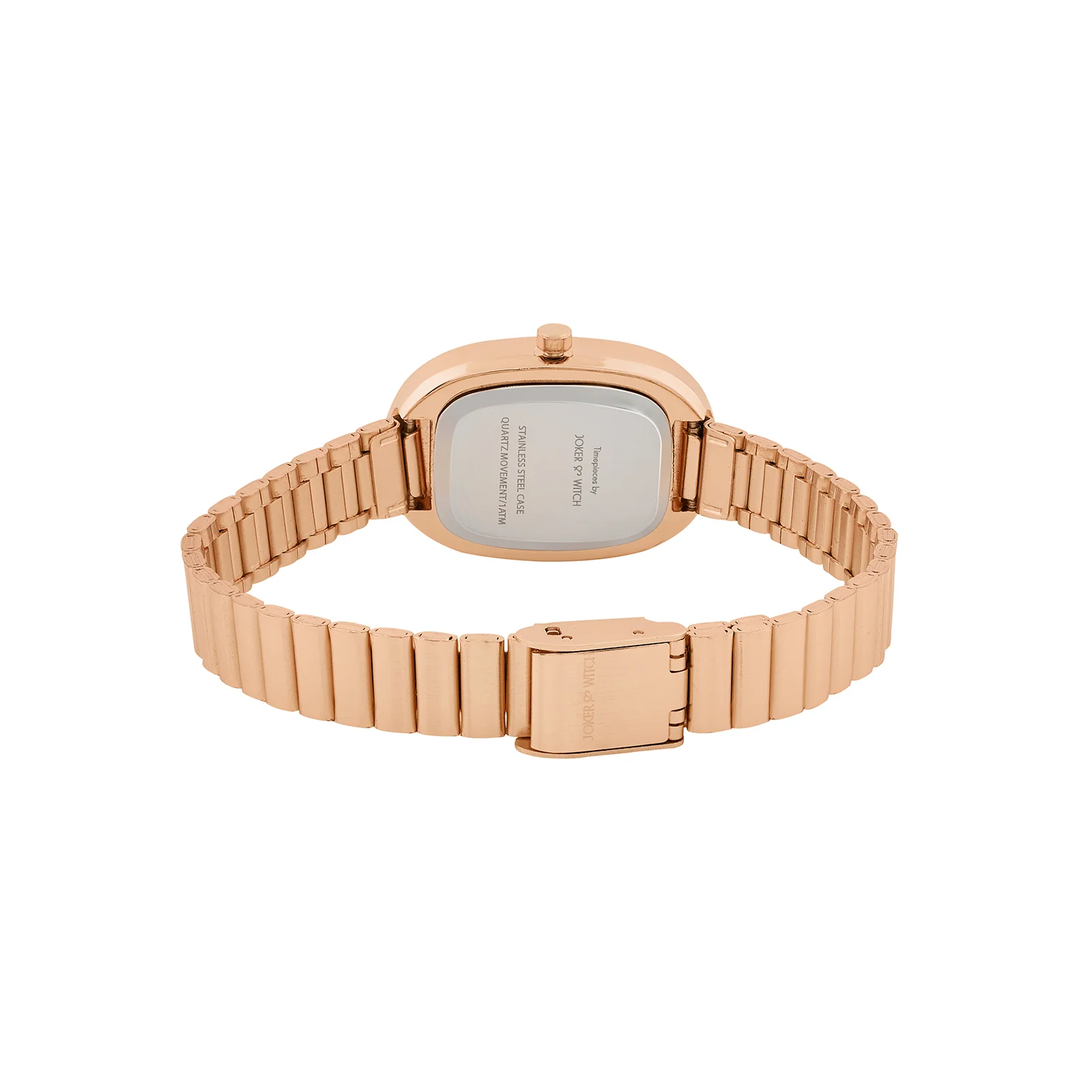 Eterna Rose Gold Sunray Small Oval Dial Rose Gold Linked Chain Strap Women's Watch - Image 6