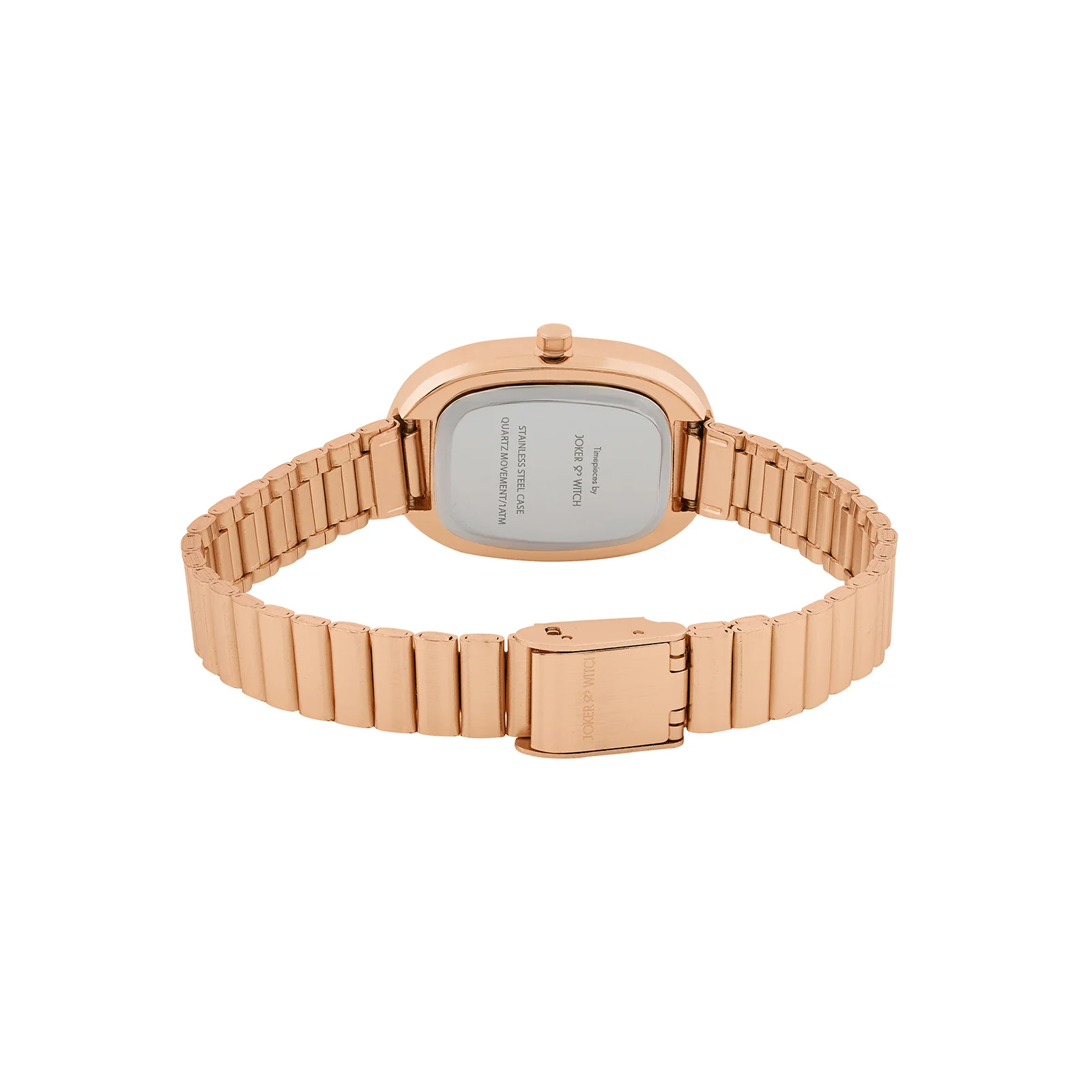 Eterna White MOP Small Oval Dial Rose Gold Linked Chain Strap Women's Watch - Image 6