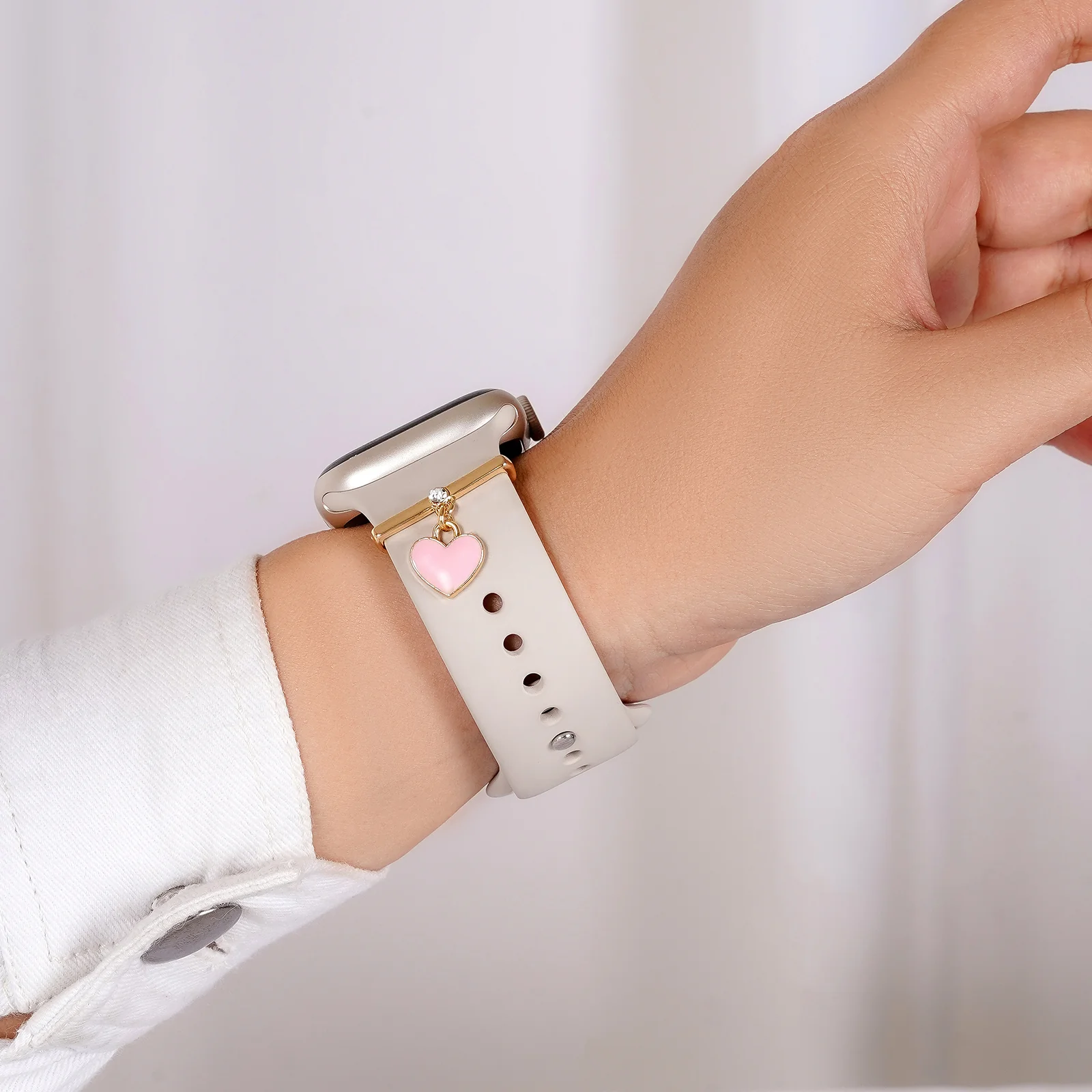 Euphoria Gold And Pink Ring Watch Charm - Image 2