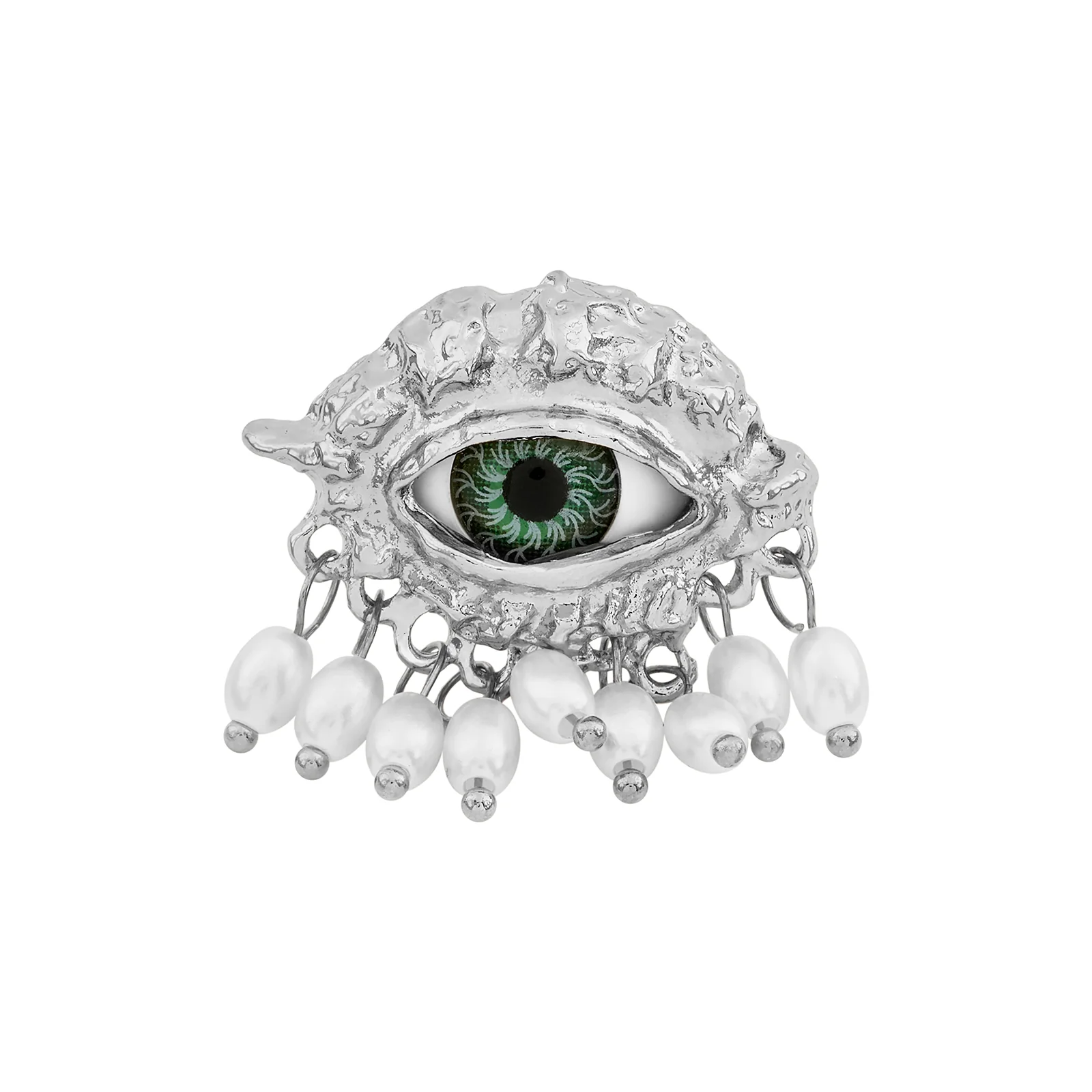 Eye Spy Evil Eye Silver Ring - Image 3