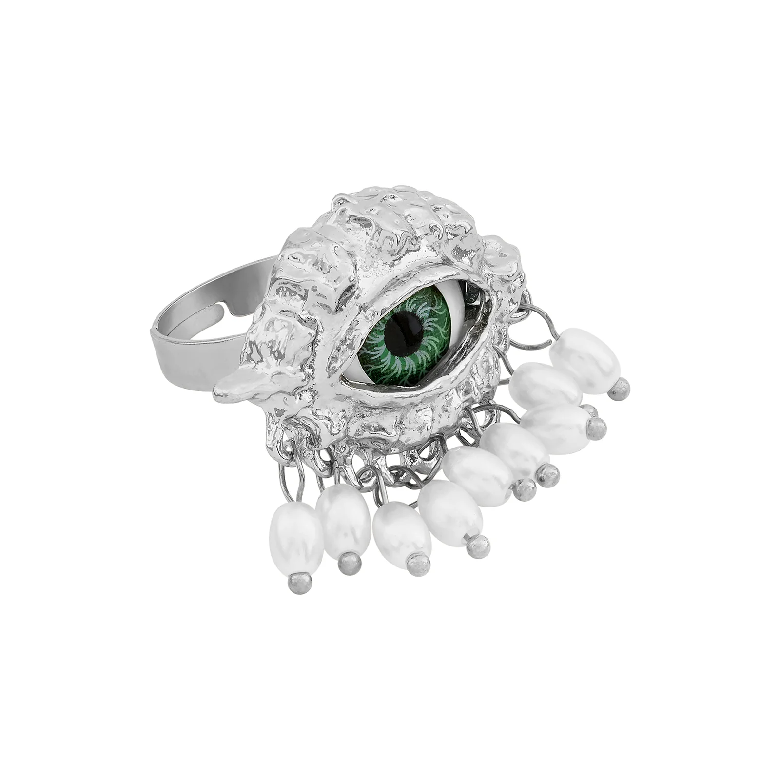 Eye Spy Evil Eye Silver Ring - Image 4
