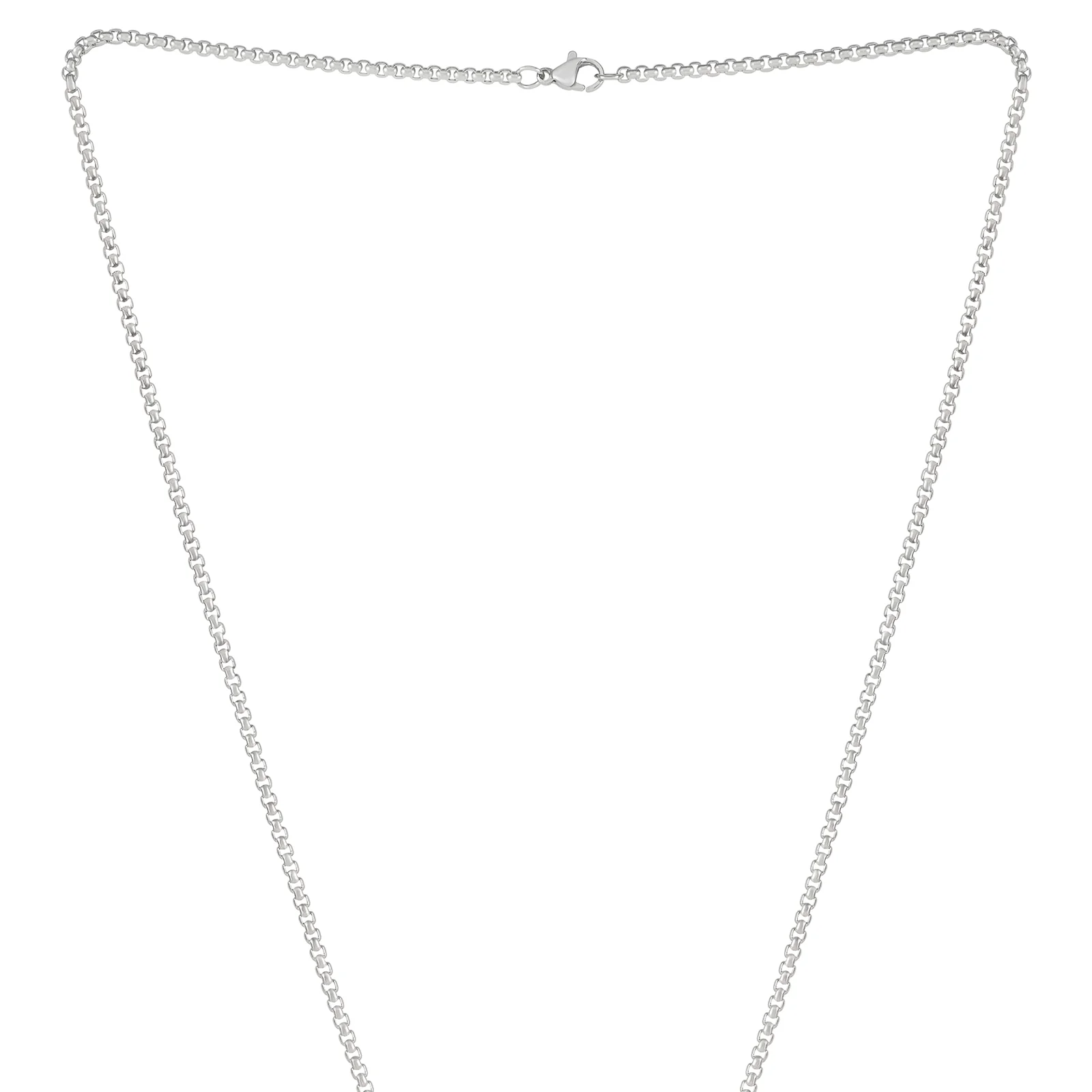 Faith Silver Men's Bar Mantra Necklace - Image 4