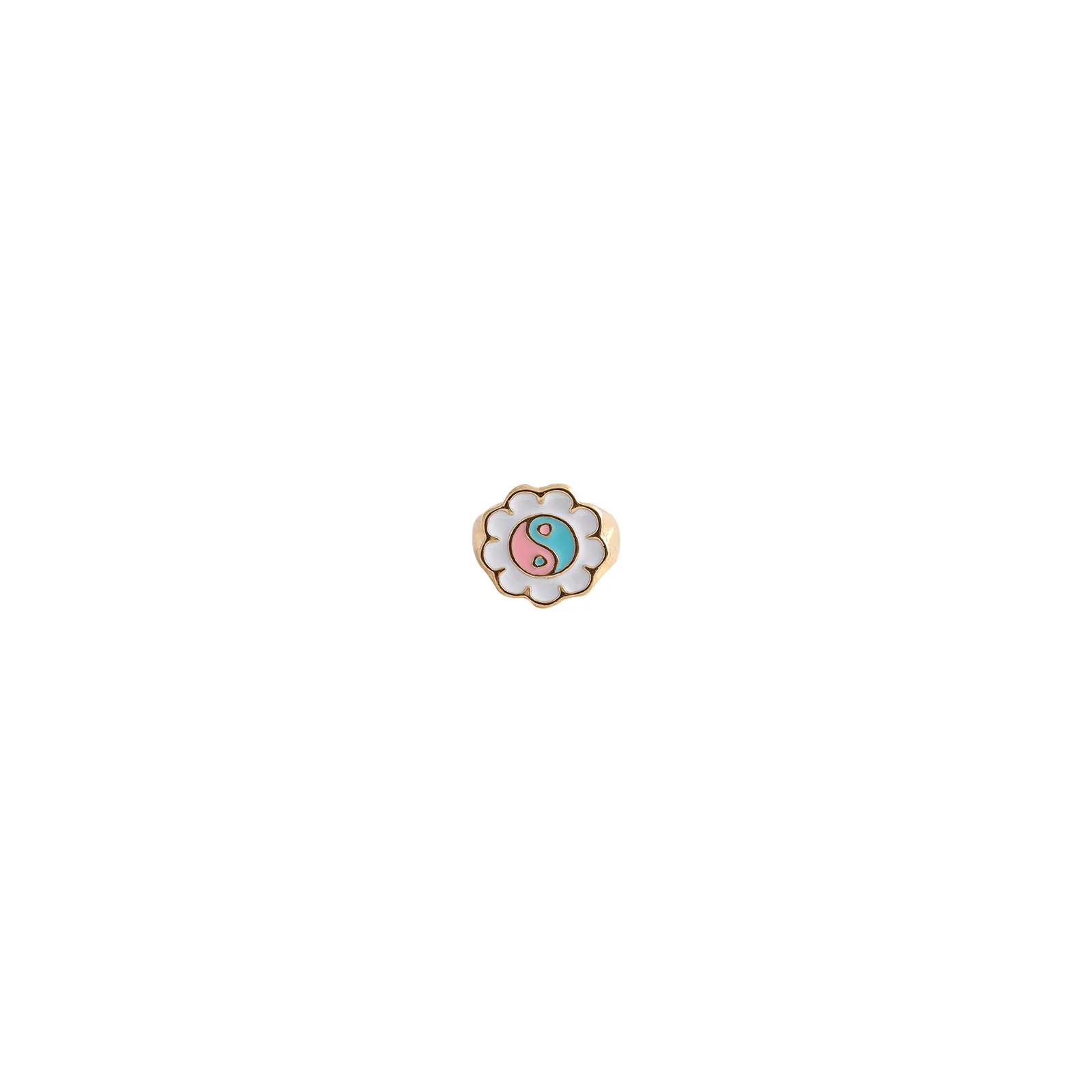 Felice Floral Colour Pop Signet Ring - Image 3