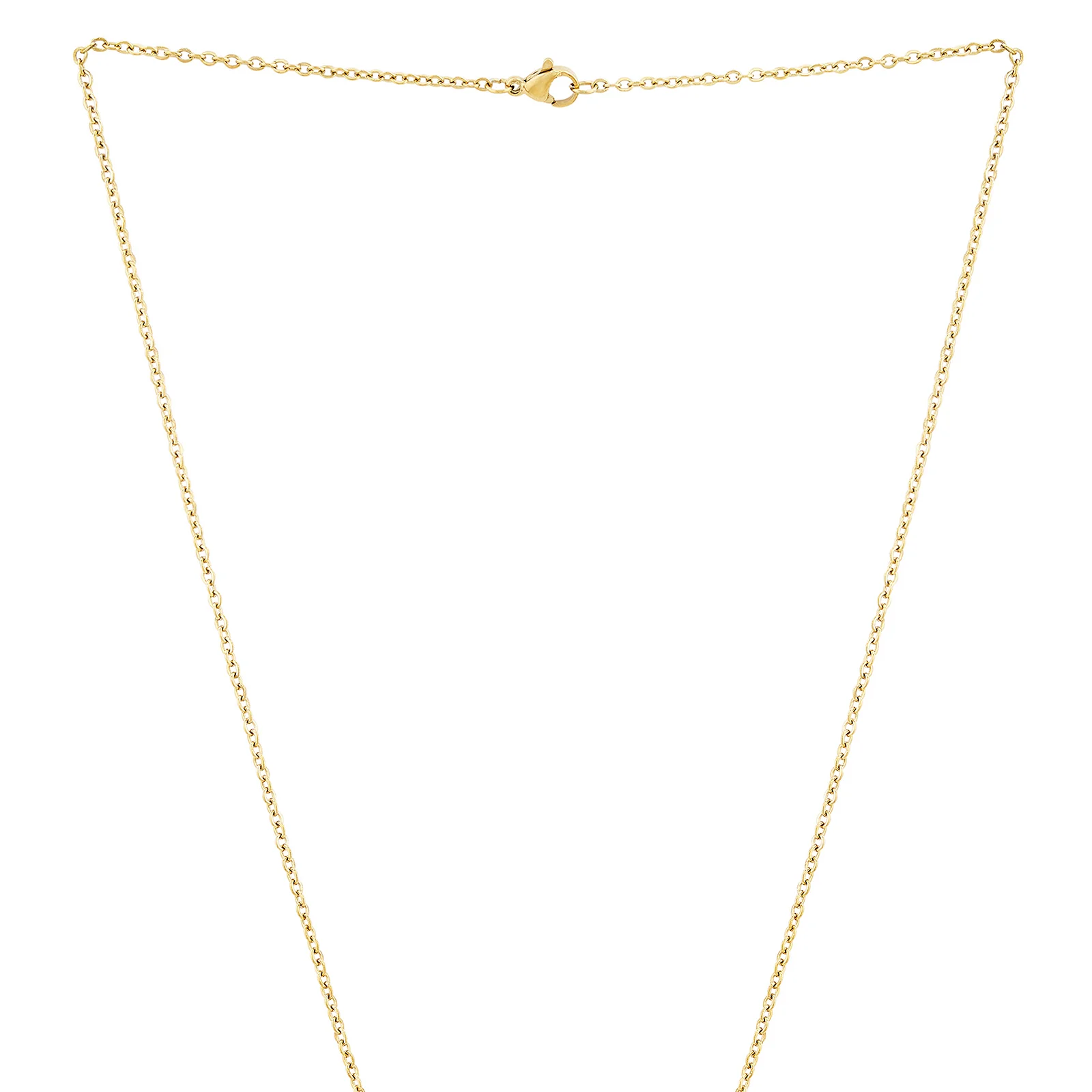 Flora Gold Women's Round Mantra Necklace - Image 4
