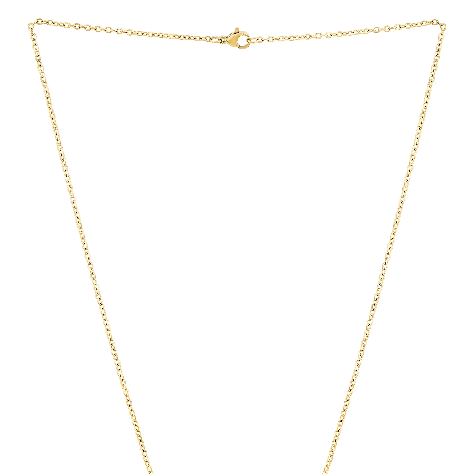 Forever Gold Women's Round Mantra Necklace - Image 4
