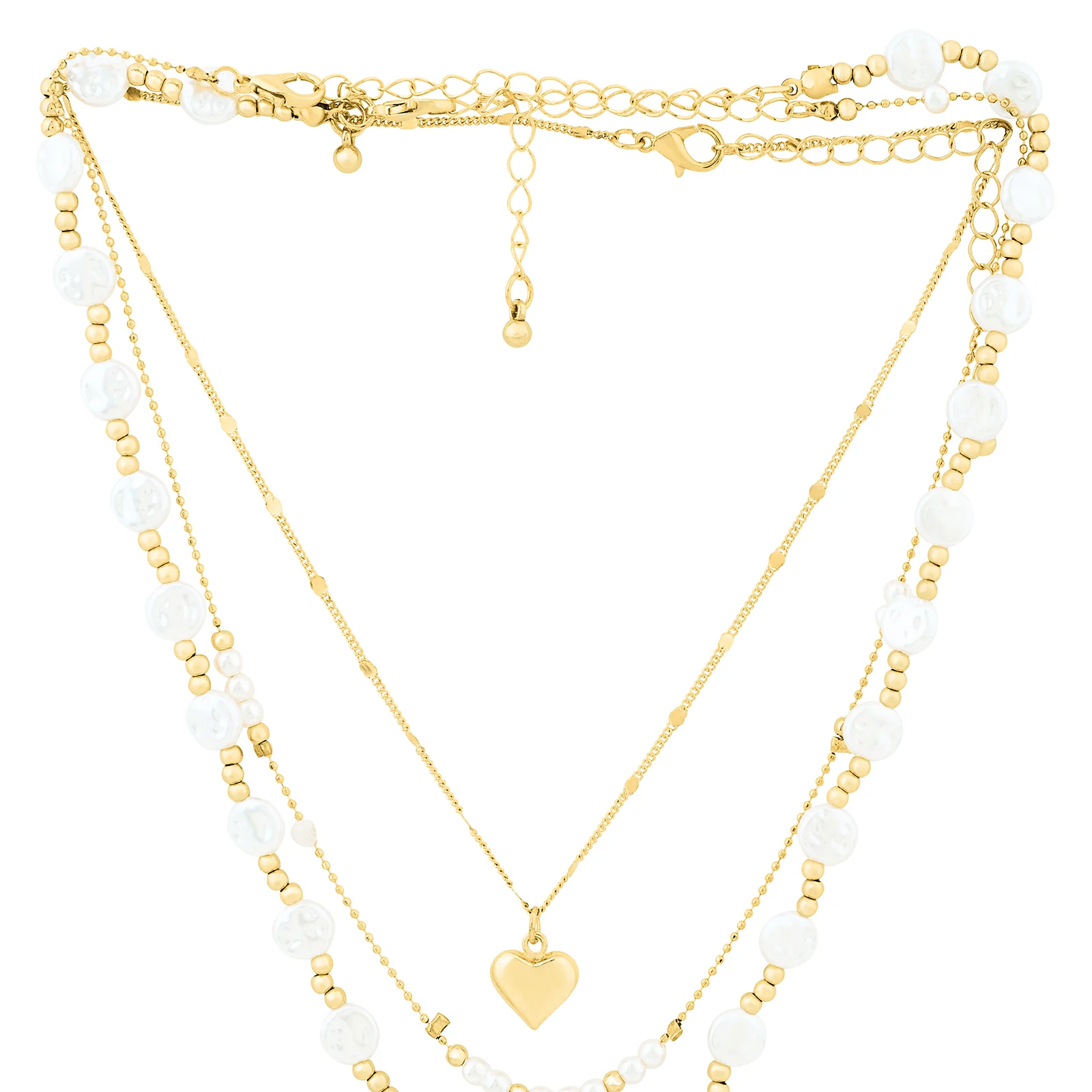 Golden Tide Love Layered Necklace - Image 5