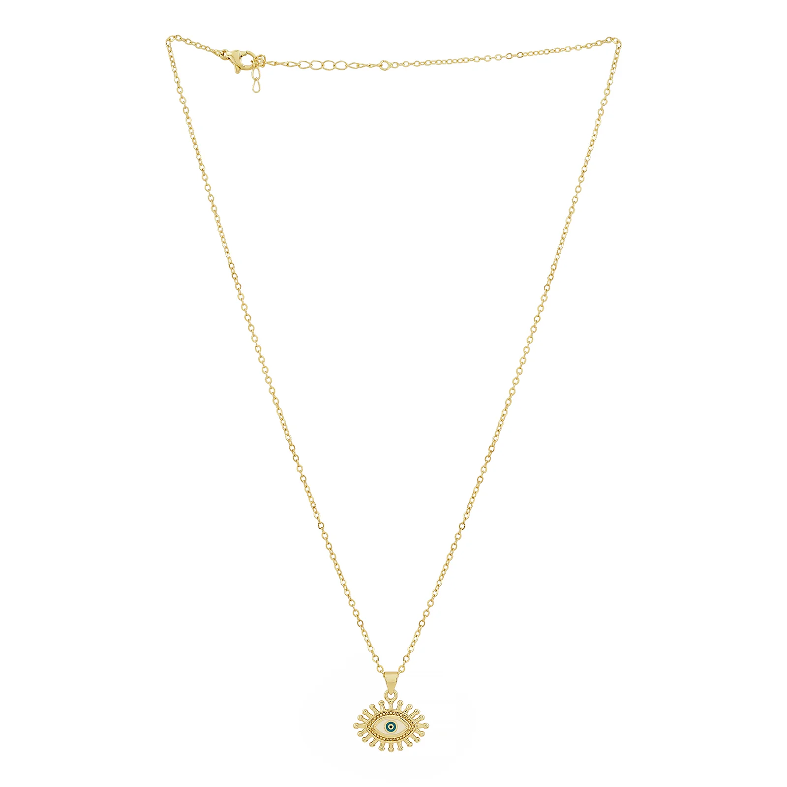Guarded Evil Eye Gold Necklace - Image 3