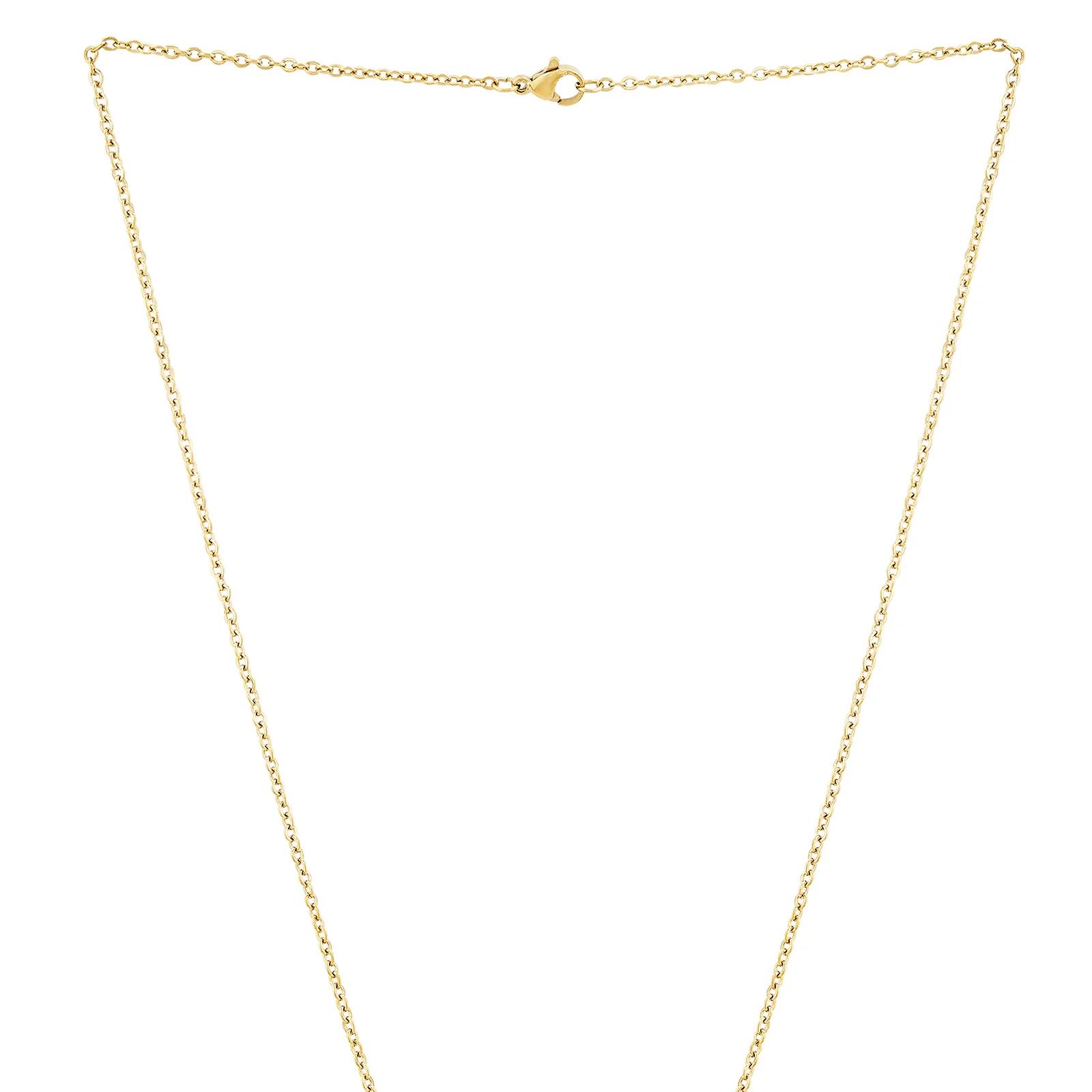 Heart Gold Women's Round Mantra Necklace - Image 4
