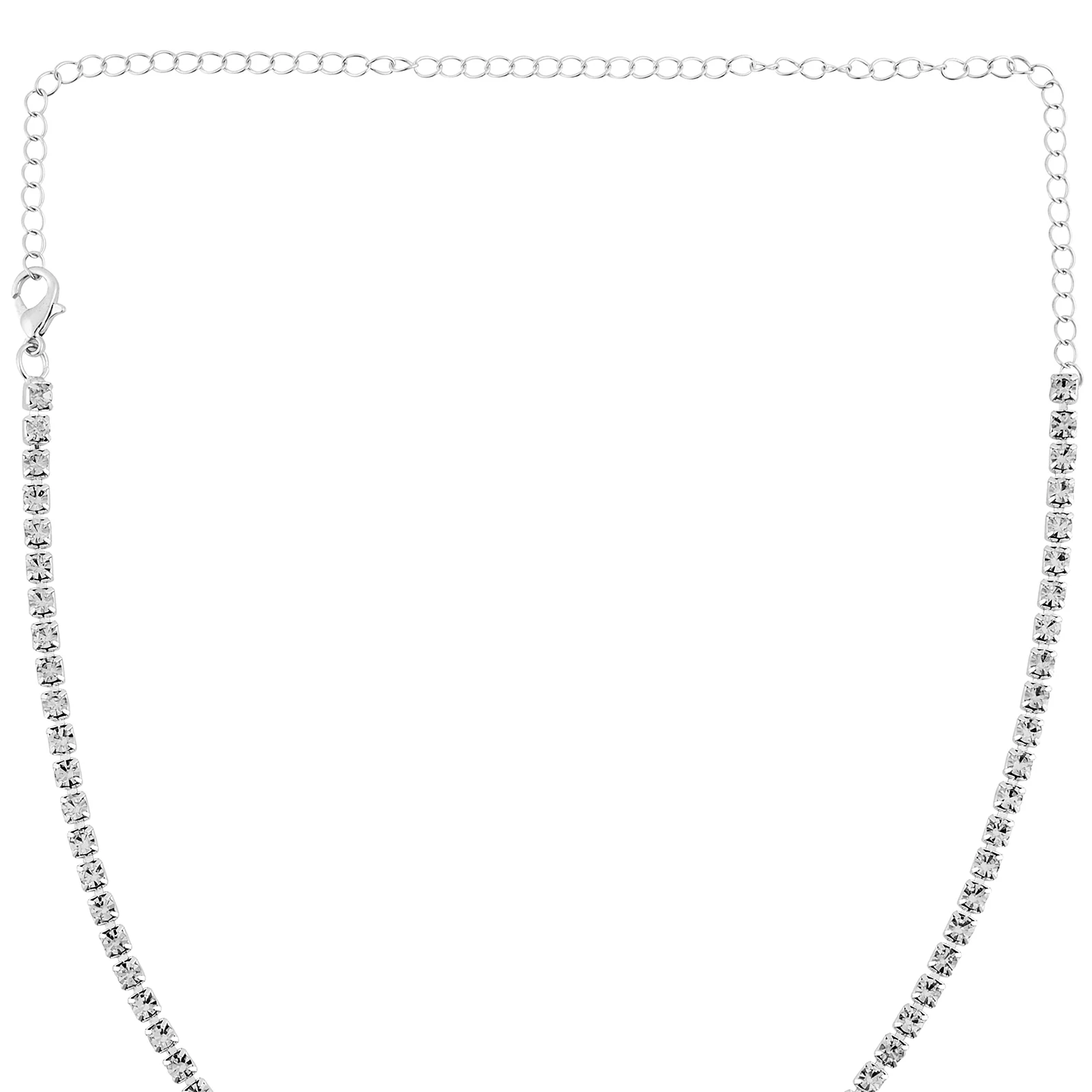 Heartlet Green stone Silver Necklace - Image 5