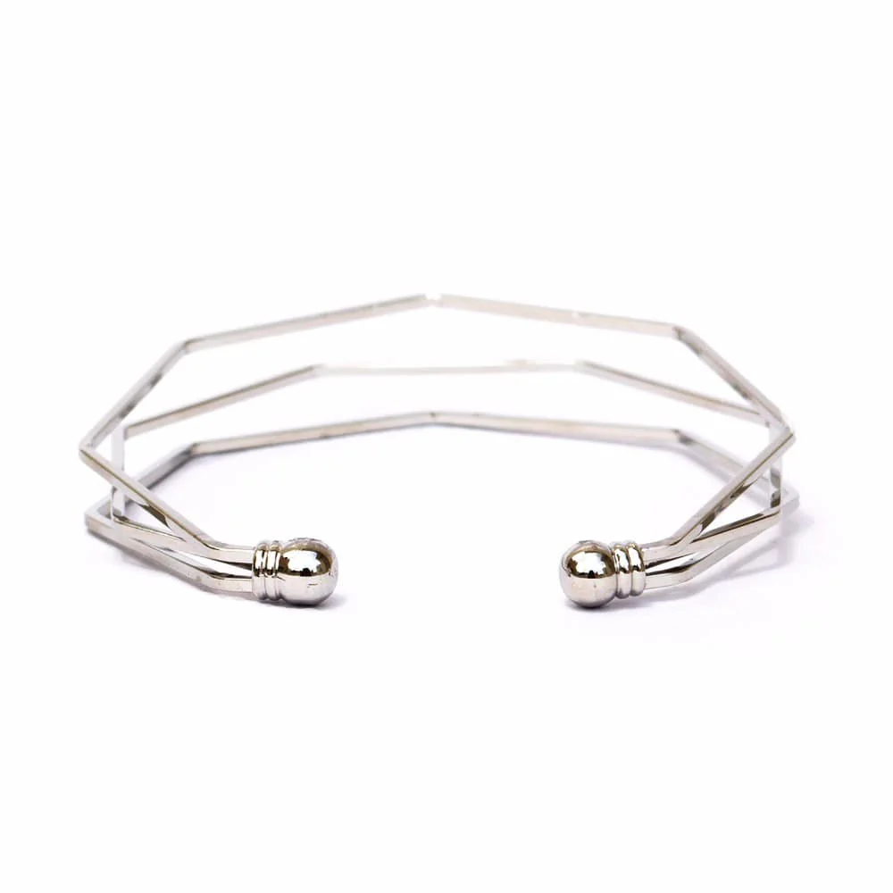 Hexagon Silver Bracelet - Image 7